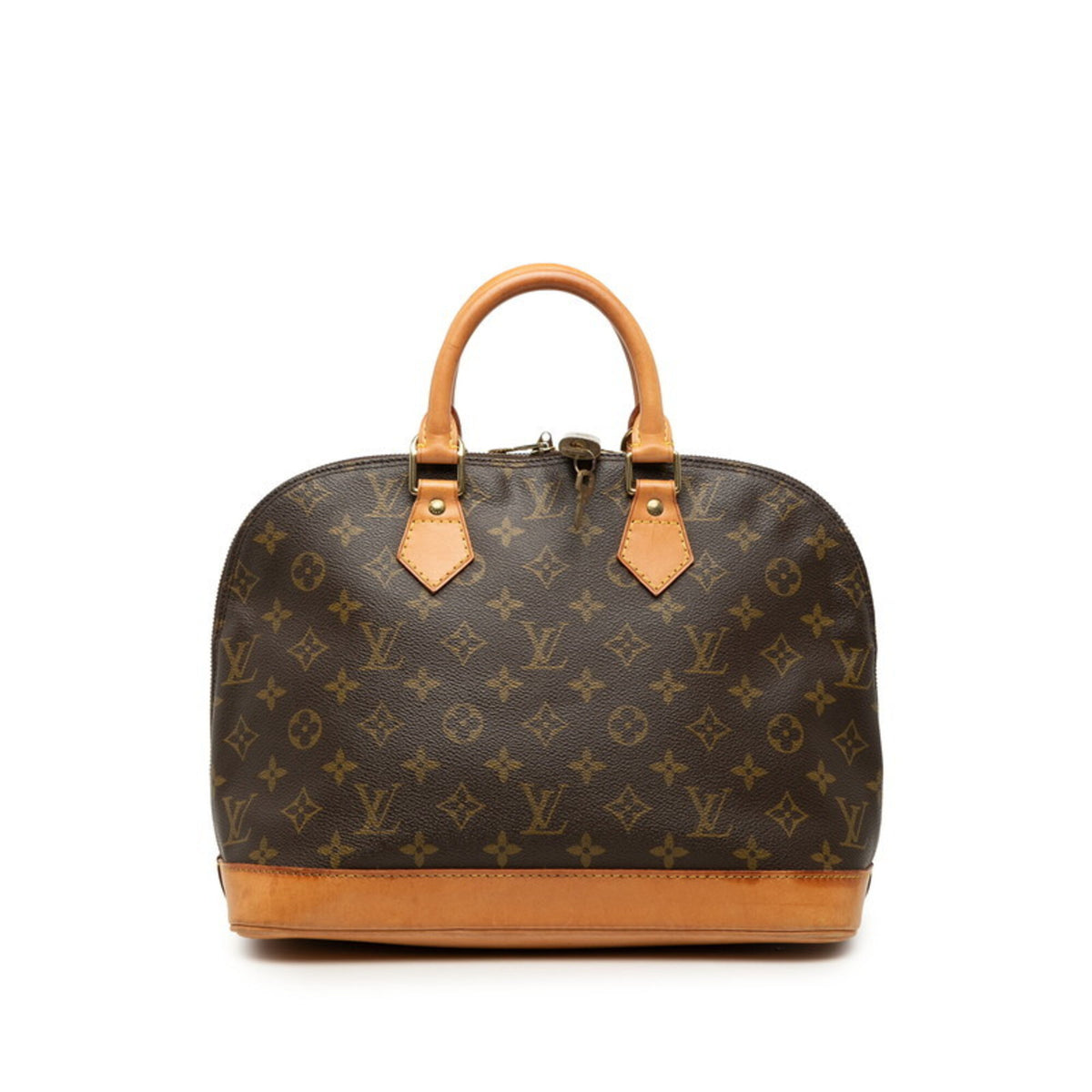 Louis Vuitton Brown Pvc Leather Handbag (Pre-Owned)