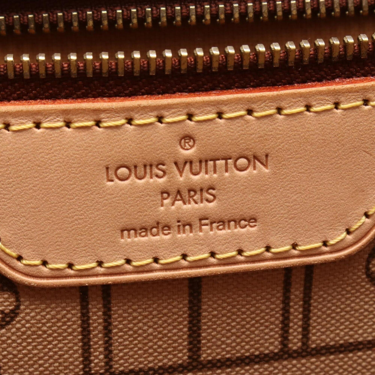 Louis Vuitton Brown Coated Canvas Monogram Leather Handbag Tote Bag (Pre-Owned)