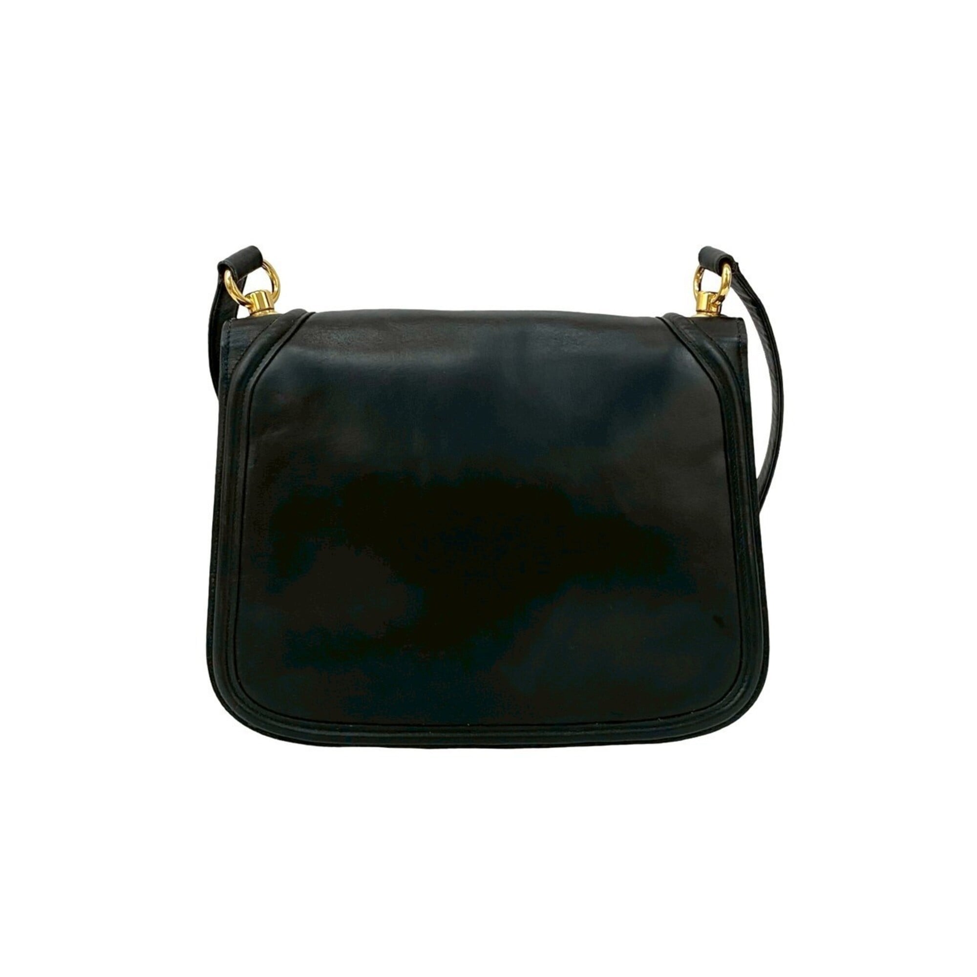 Gucci Black Leather Pochette Shoulder Bag (Pre-Owned)