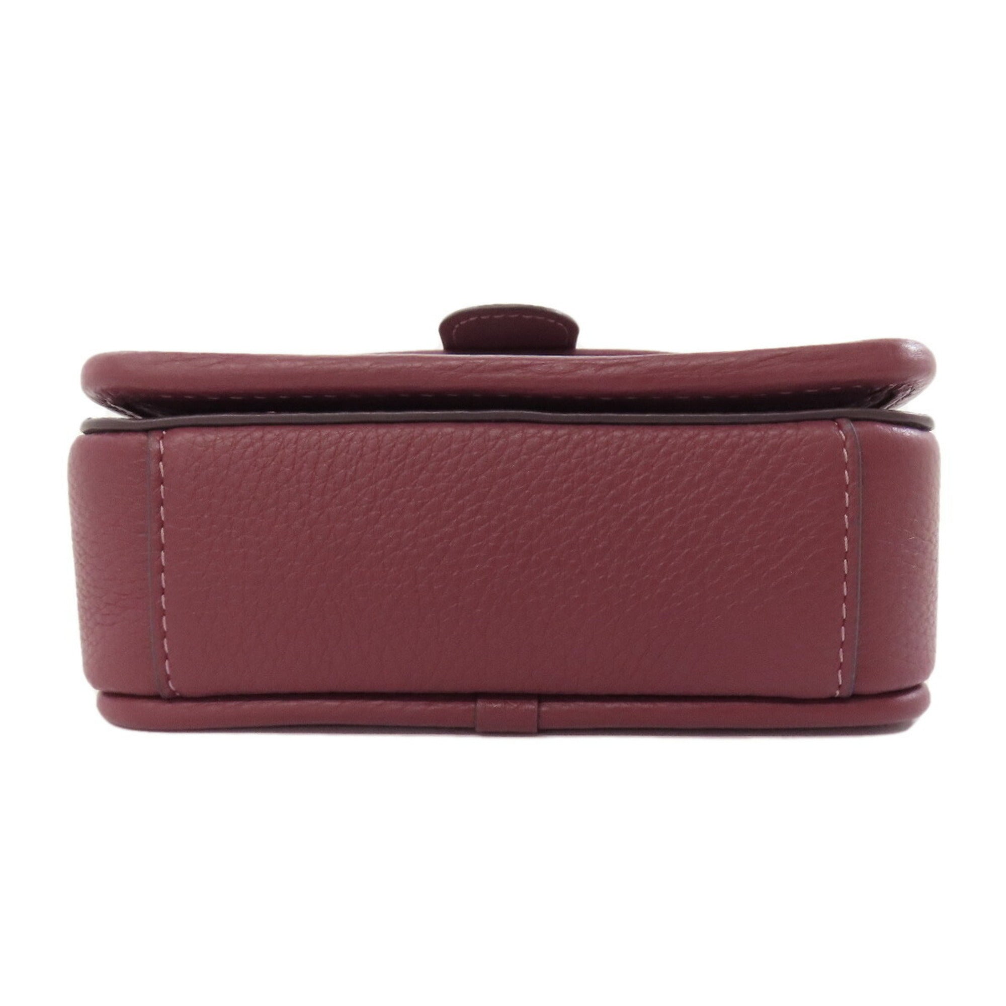 Coach Signature Bordeaux Red Color Signature Line Shoulder Bag (Pre-Owned)