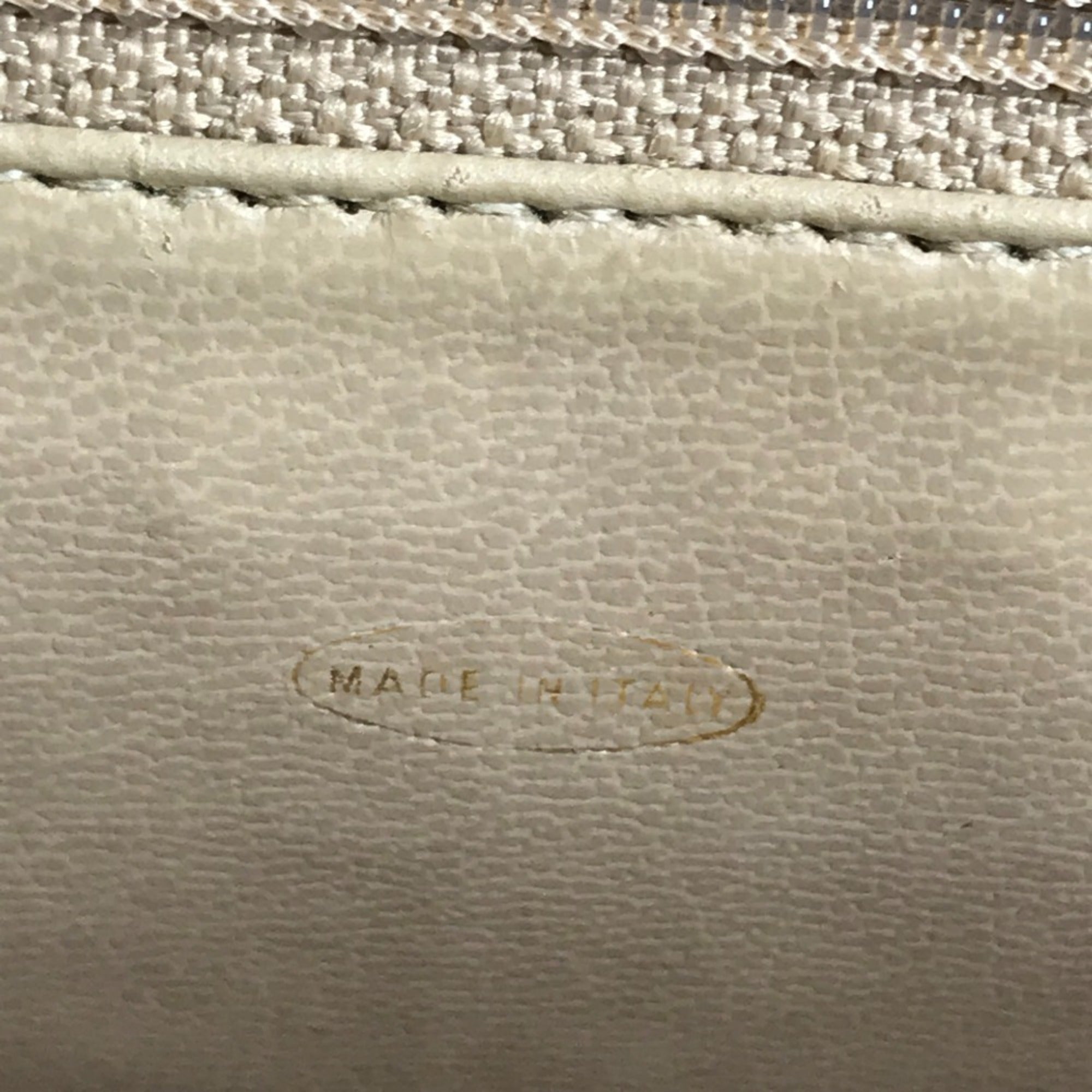 Chanel Beige Grained Calfskin Shoulder Bag Tote Bag (Pre-Owned)