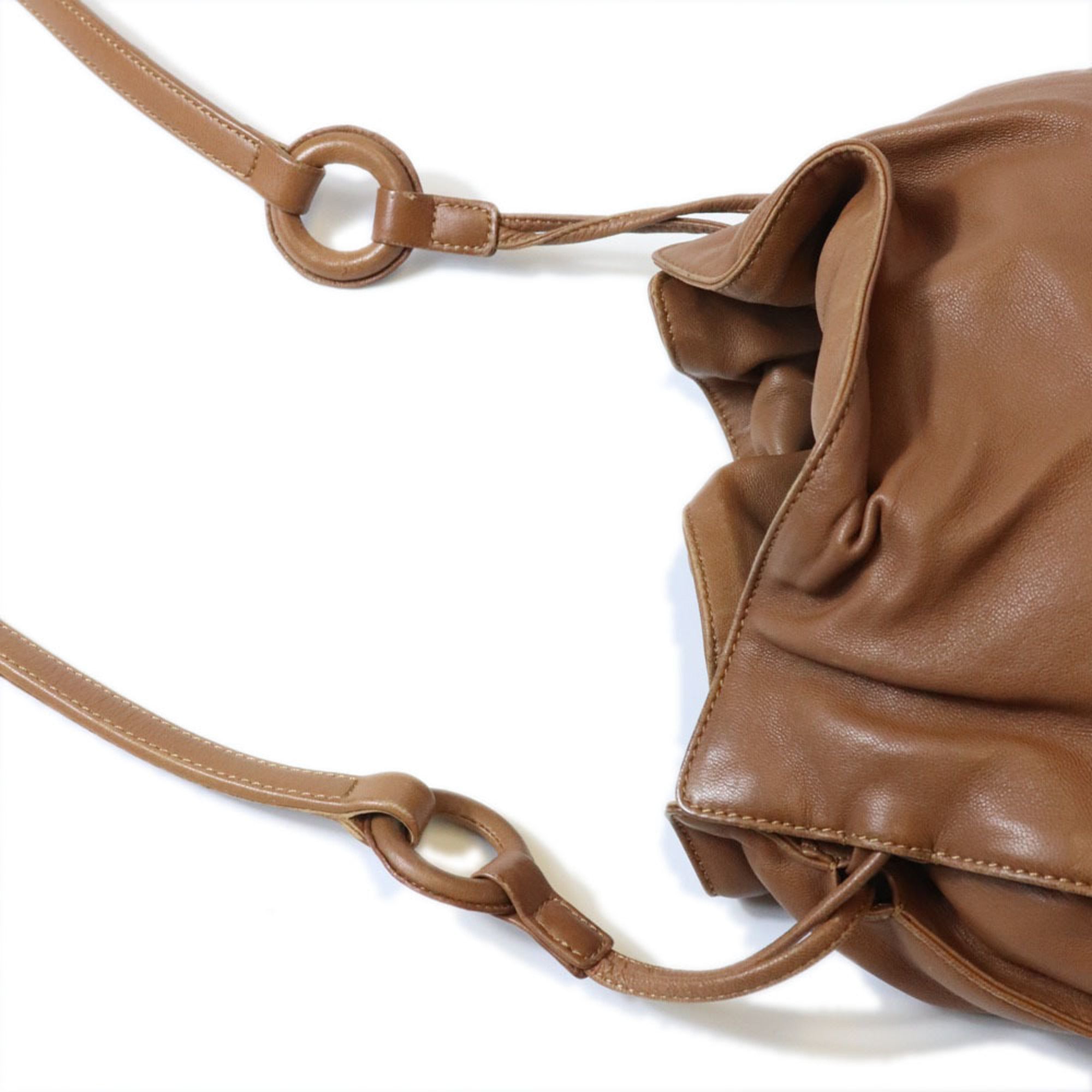 Loewe Brown Leather Shoulder Bag (Pre-Owned)