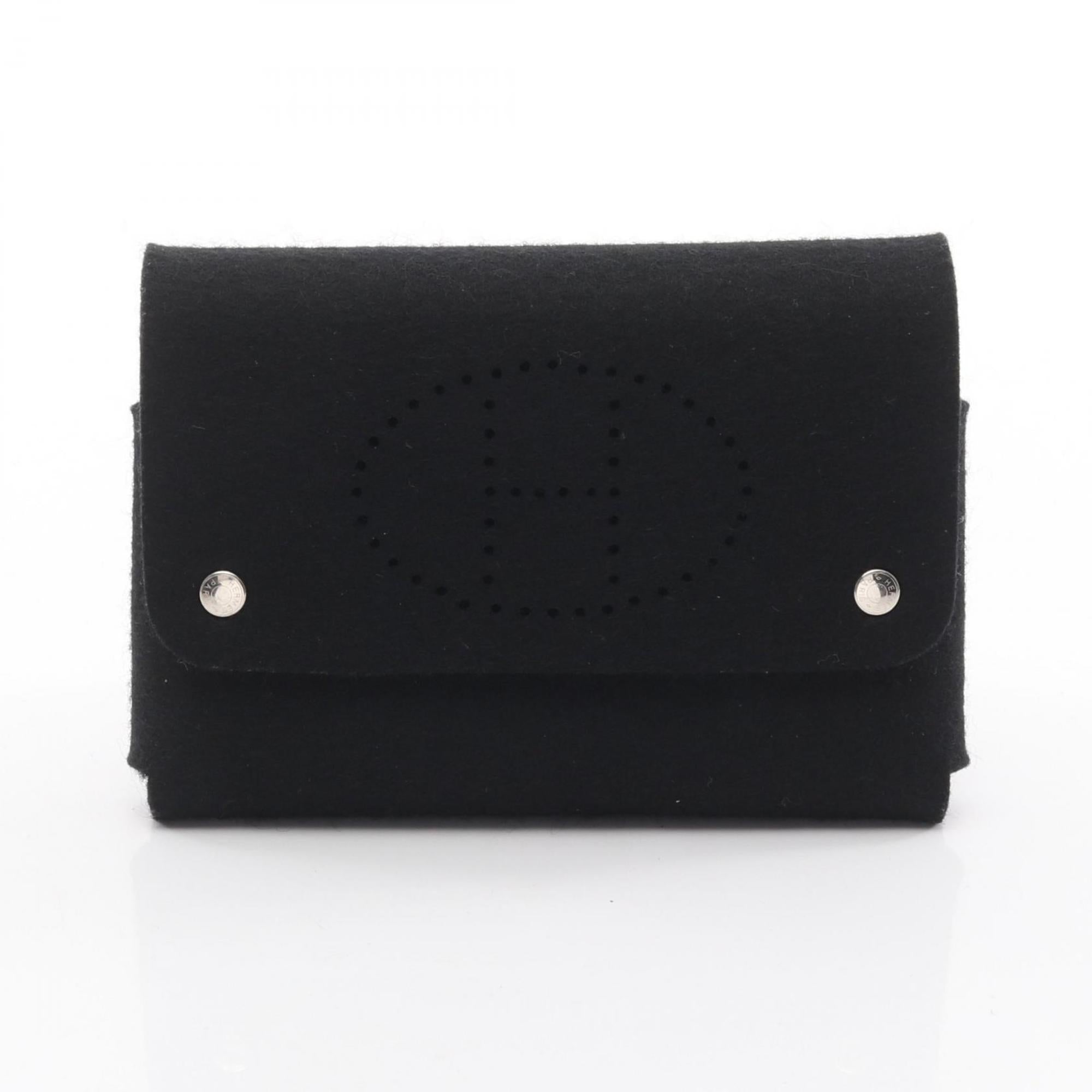 Hermes Black Felt Pouch (Pre-Owned)