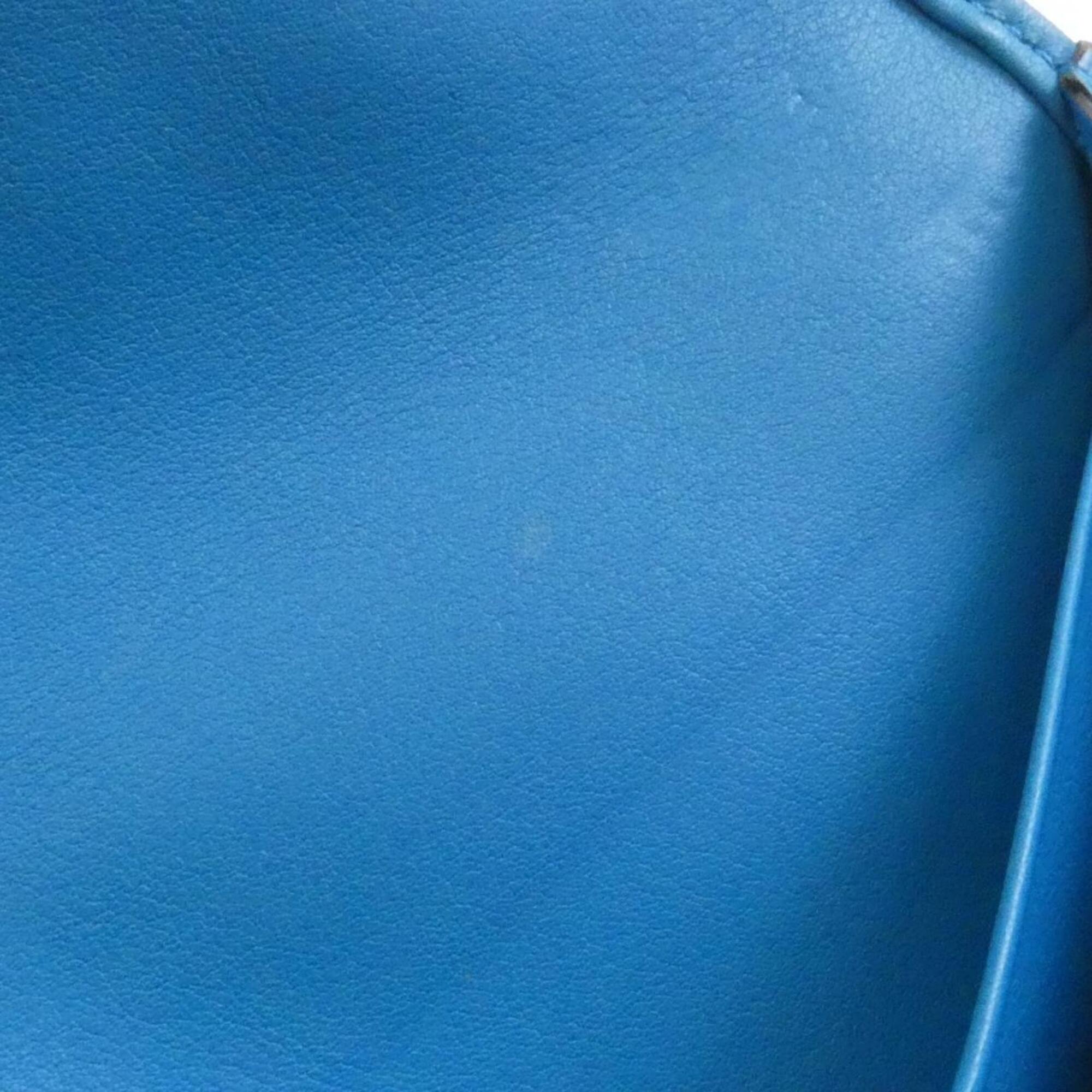 Hermes Blue Swift Leather Long Wallet (Bi-Fold) (Pre-Owned)