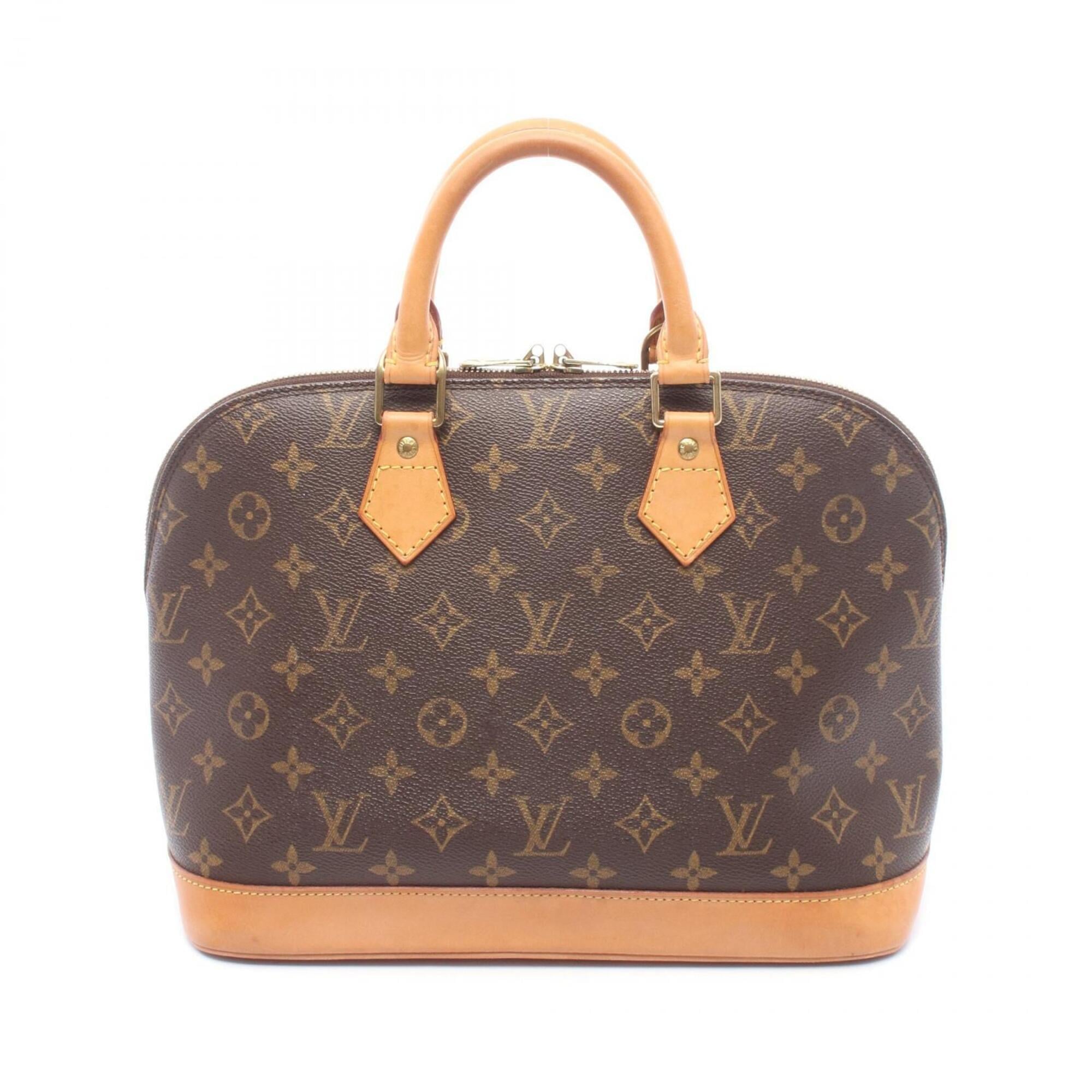 Louis Vuitton Brown Coated Canvas Pvc Monogram Leather Handbag (Pre-Owned)