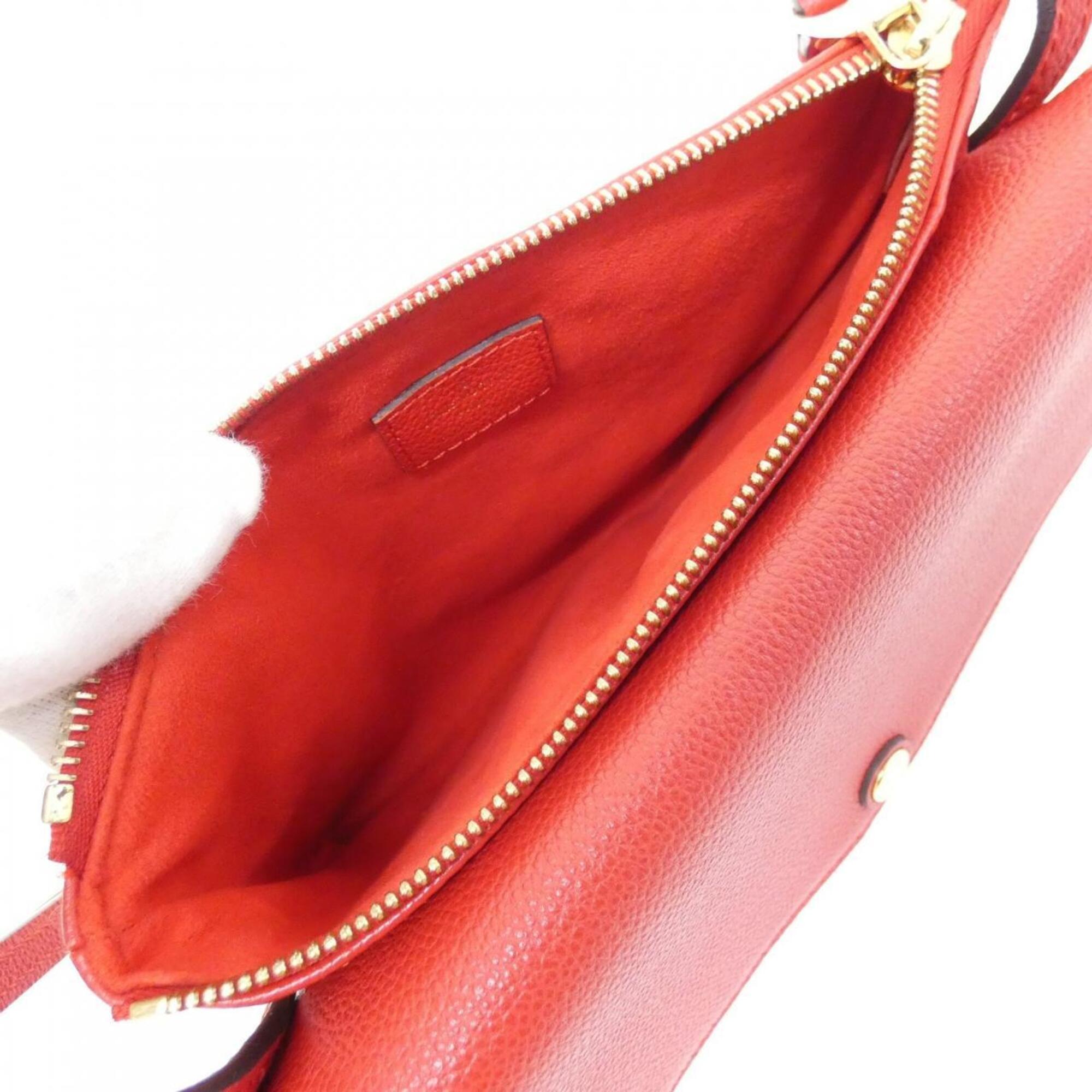 Louis Vuitton Cerise Red Color Leather Shoulder Bag (Pre-Owned)