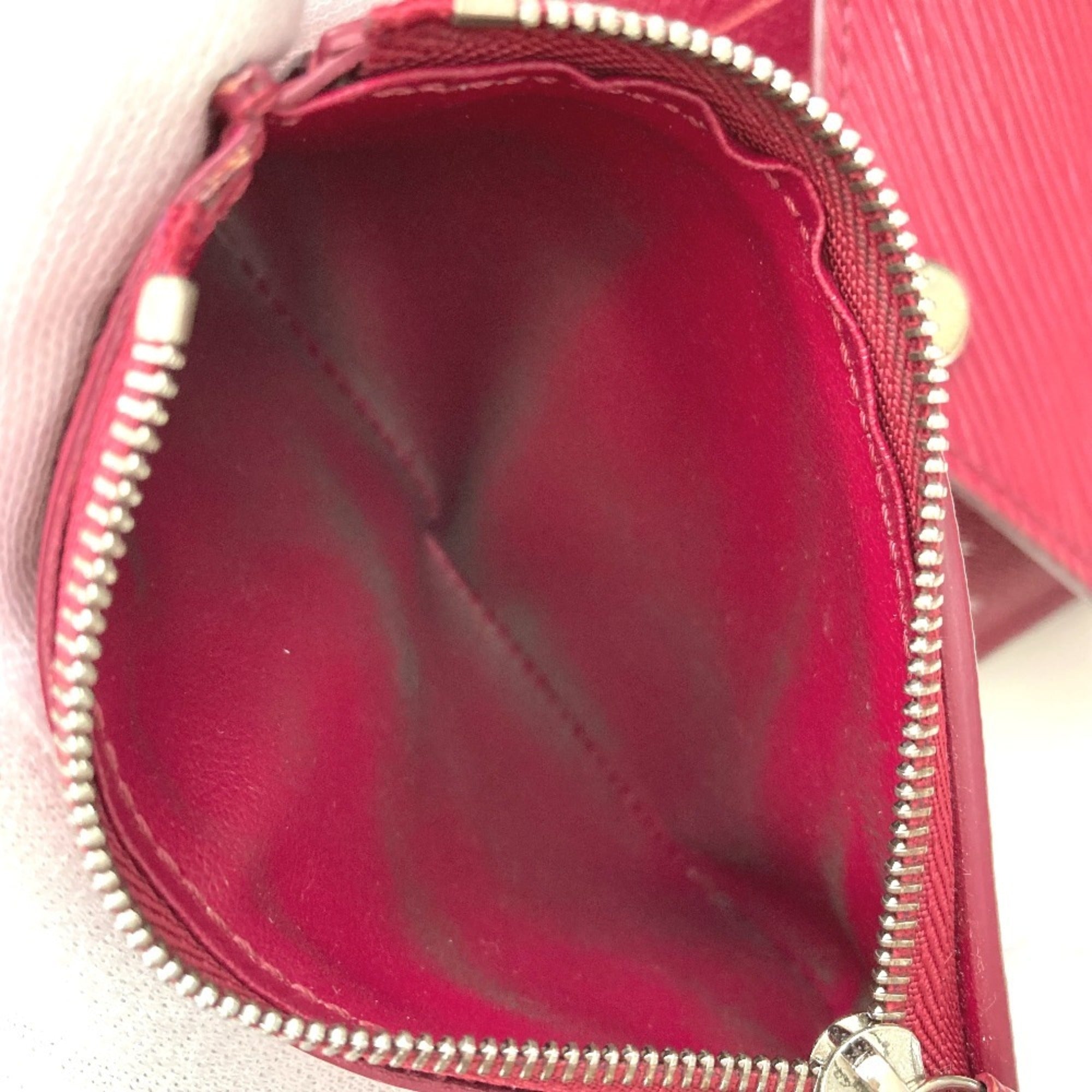 Louis Vuitton Fuchsia Purple Epi Leather Wallet (Tri-Fold) (Pre-Owned)