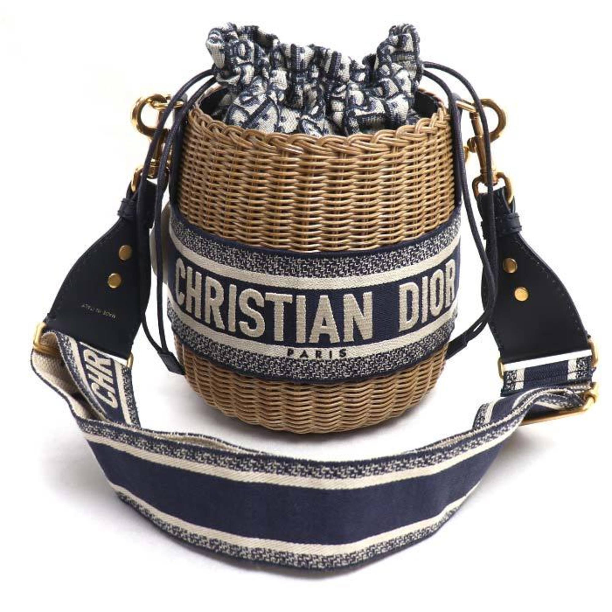 Christian Dior Jacquard Shoulder Bag (Pre-Owned)