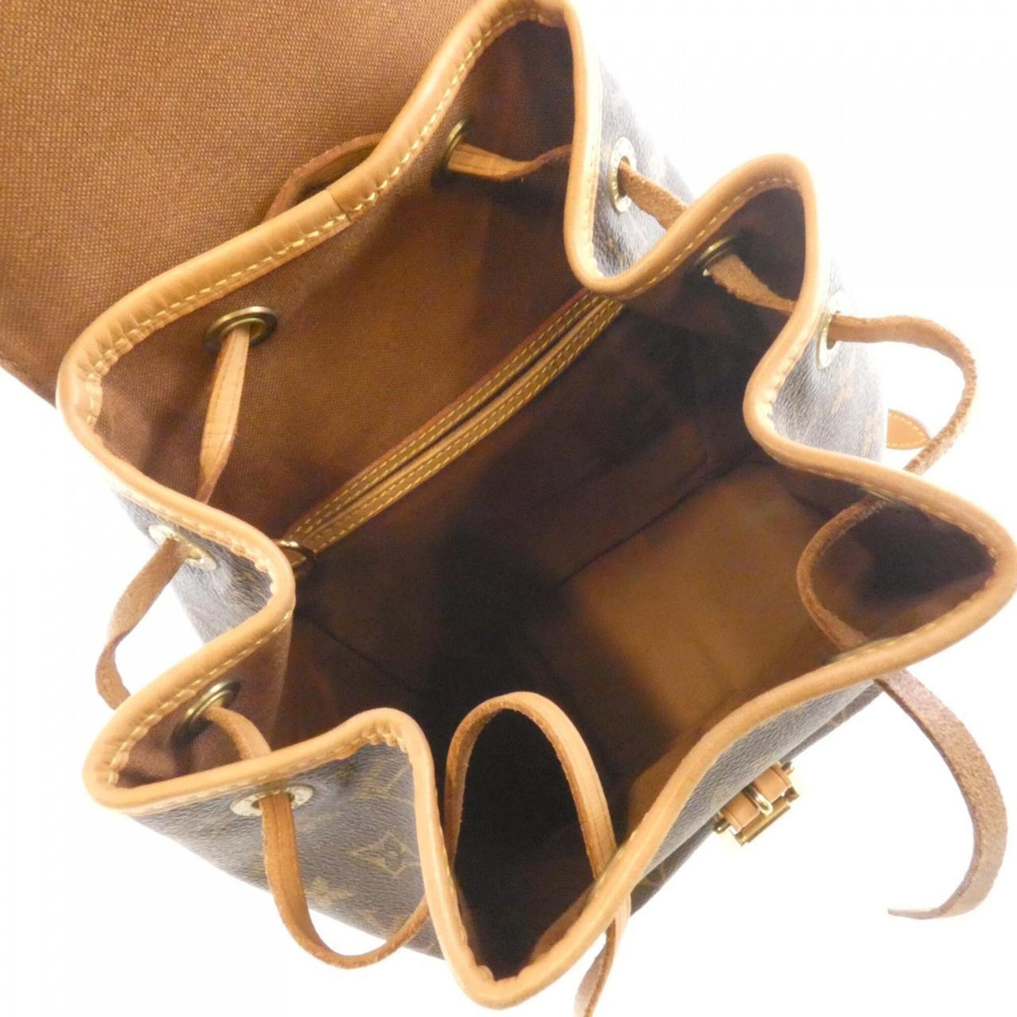 Louis Vuitton Marron Coated Canvas Backpack (Pre-Owned)