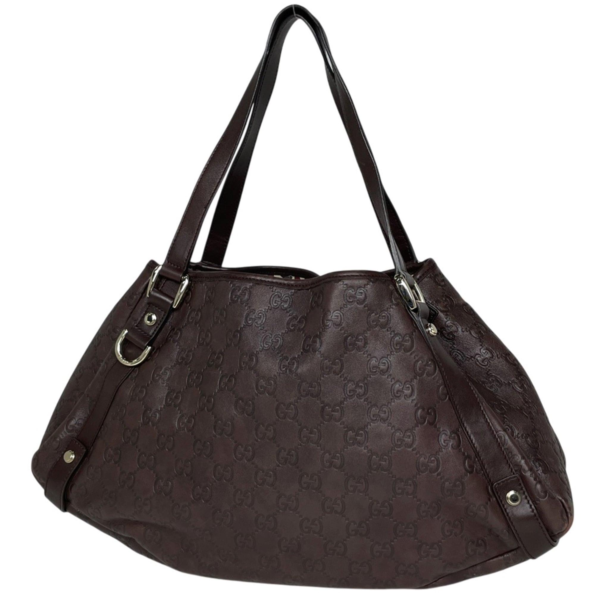 Gucci Brown Leather Tote Bag (Pre-Owned)