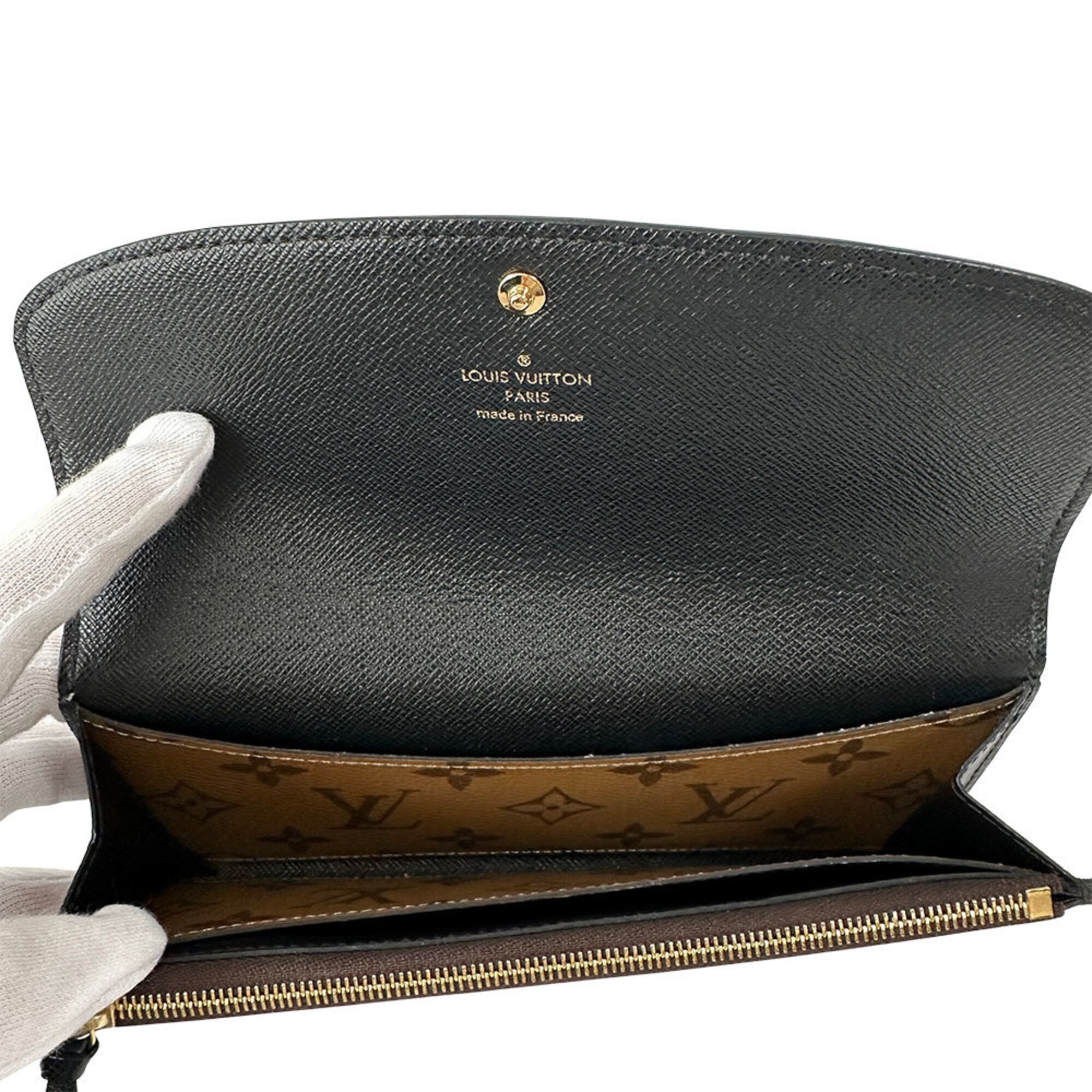 Louis Vuitton Monogram Reverse Monogram Reverse Monogram Canvas Long Wallet (Bi-Fold) (Pre-Owned)