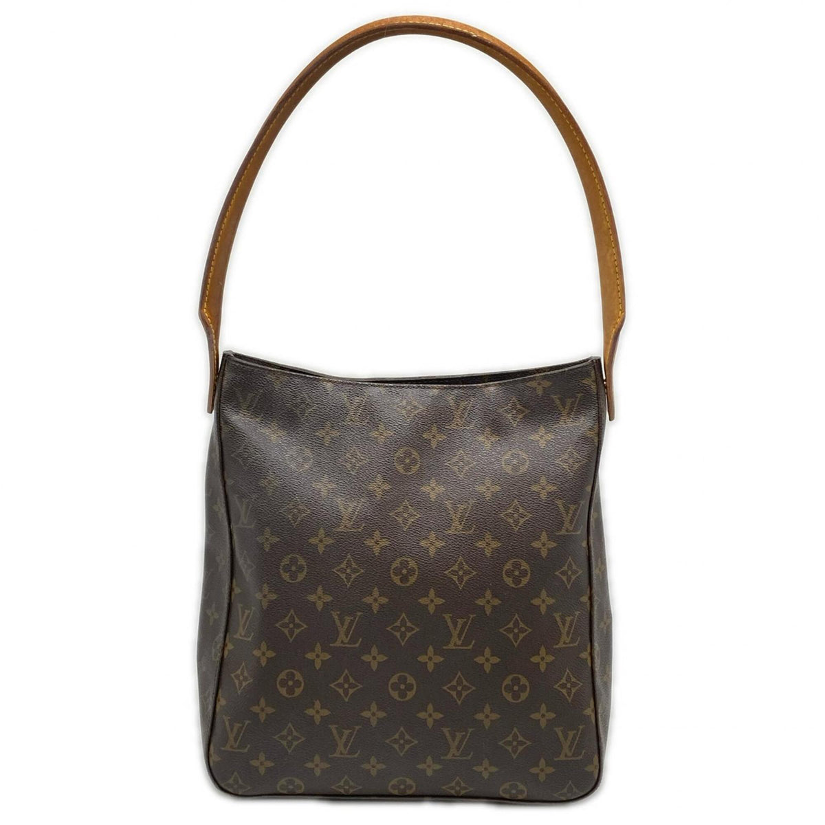 Louis Vuitton Beige Brown Galle Monogram Coated Canvas Leather Handbag (Pre-Owned)