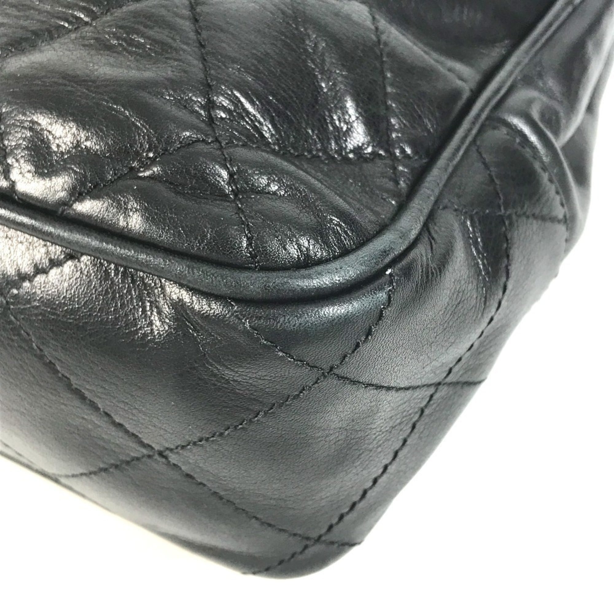 Chanel Black Quilting Shoulder Bag Tote Bag (Pre-Owned)