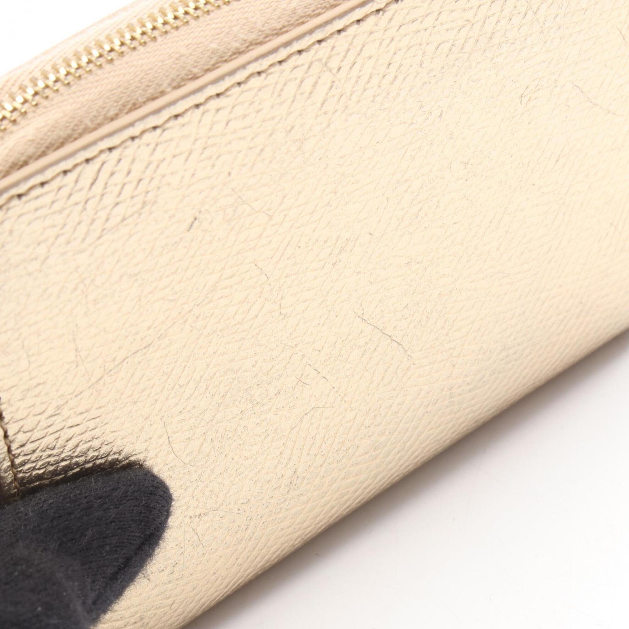Celine Gold Leather Wallet (Bi-Fold) (Pre-Owned)