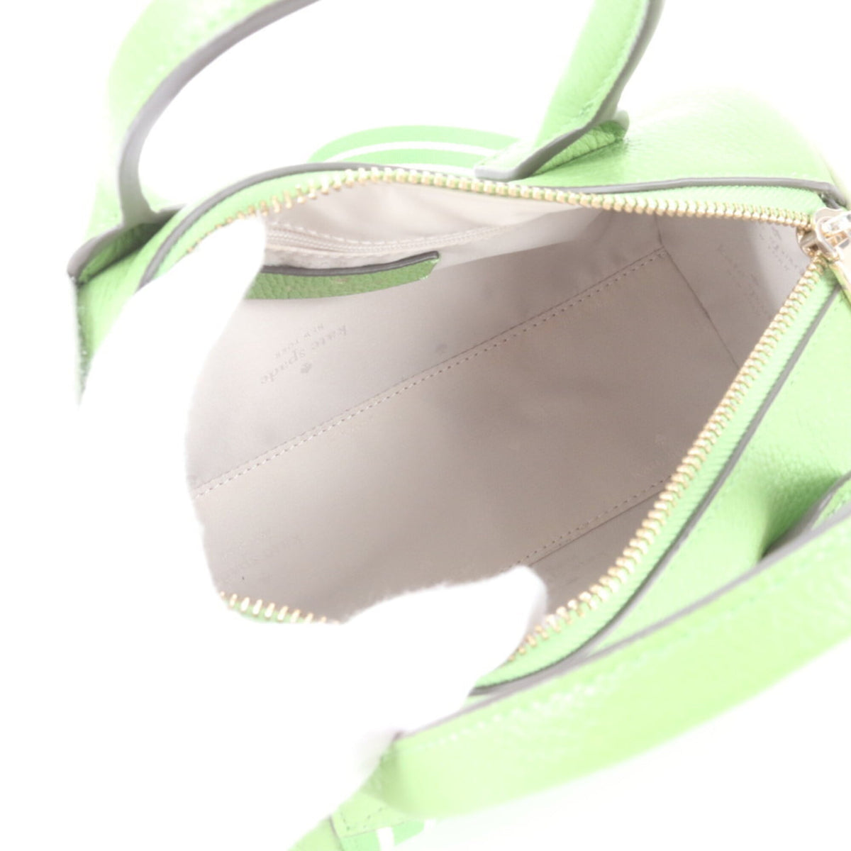 Kate Spade Green White Leather Crossbody Bag Shoulder Bag (Pre-Owned)