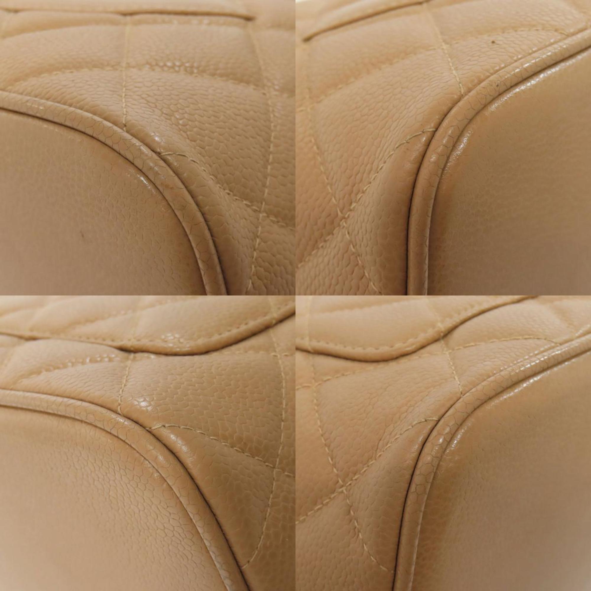 Chanel Beige Caviar Leather Tote Bag (Pre-Owned)