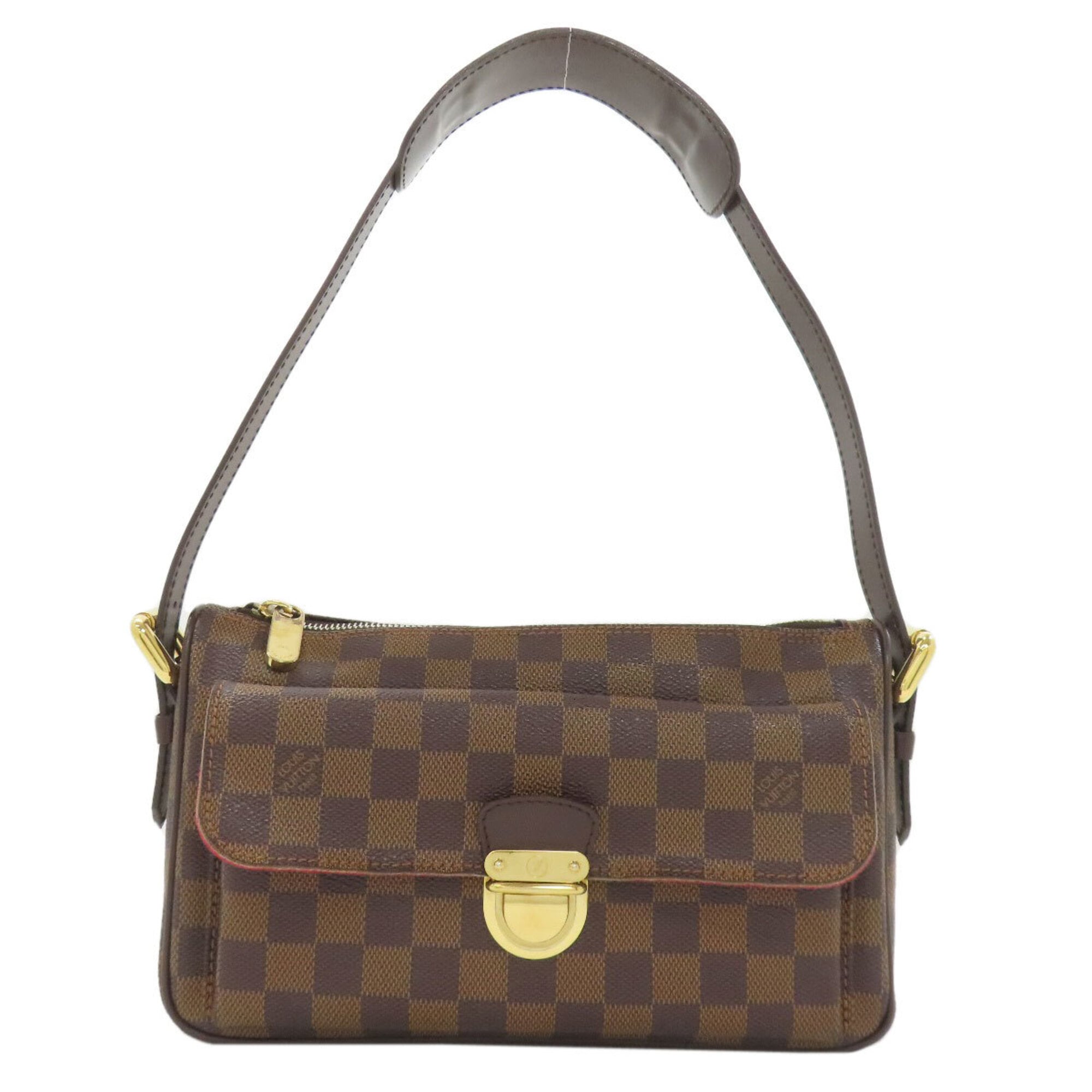 Louis Vuitton Damier Damier Canvas Ebene Damier Canvas Shoulder Bag (Pre-Owned)