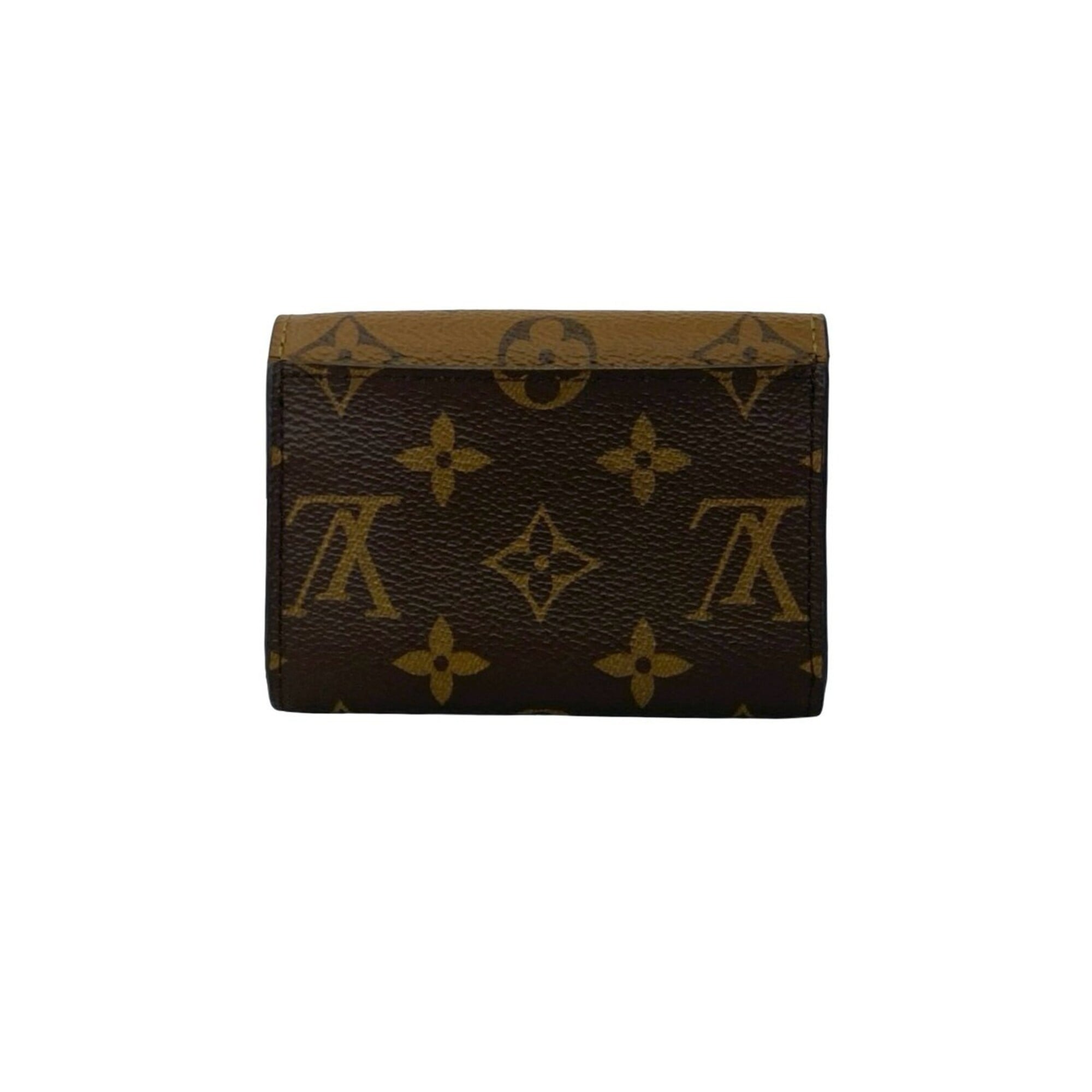 Louis Vuitton Brown Leather Pvc Coin Purse/Coin Case (Pre-Owned)