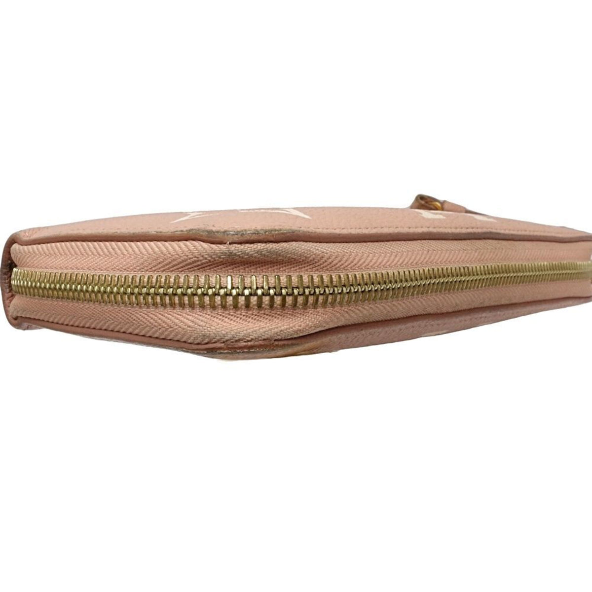 Louis Vuitton Monogram Empreinte Beige Leather Long Wallet (Bi-Fold) (Pre-Owned)