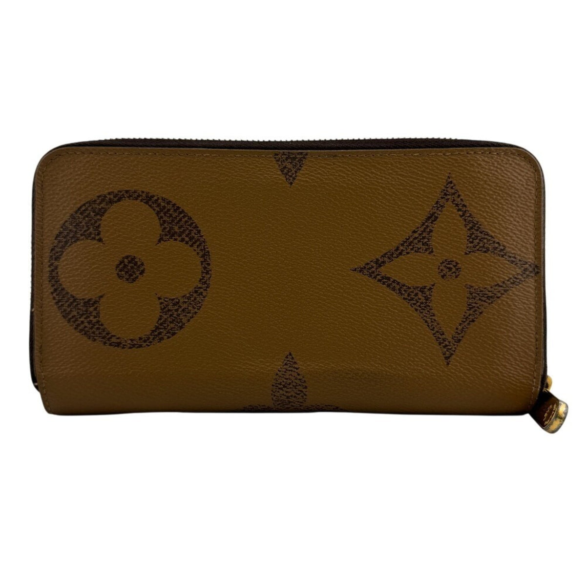 Louis Vuitton Brown Leather Long Wallet (Bi-Fold) (Pre-Owned)