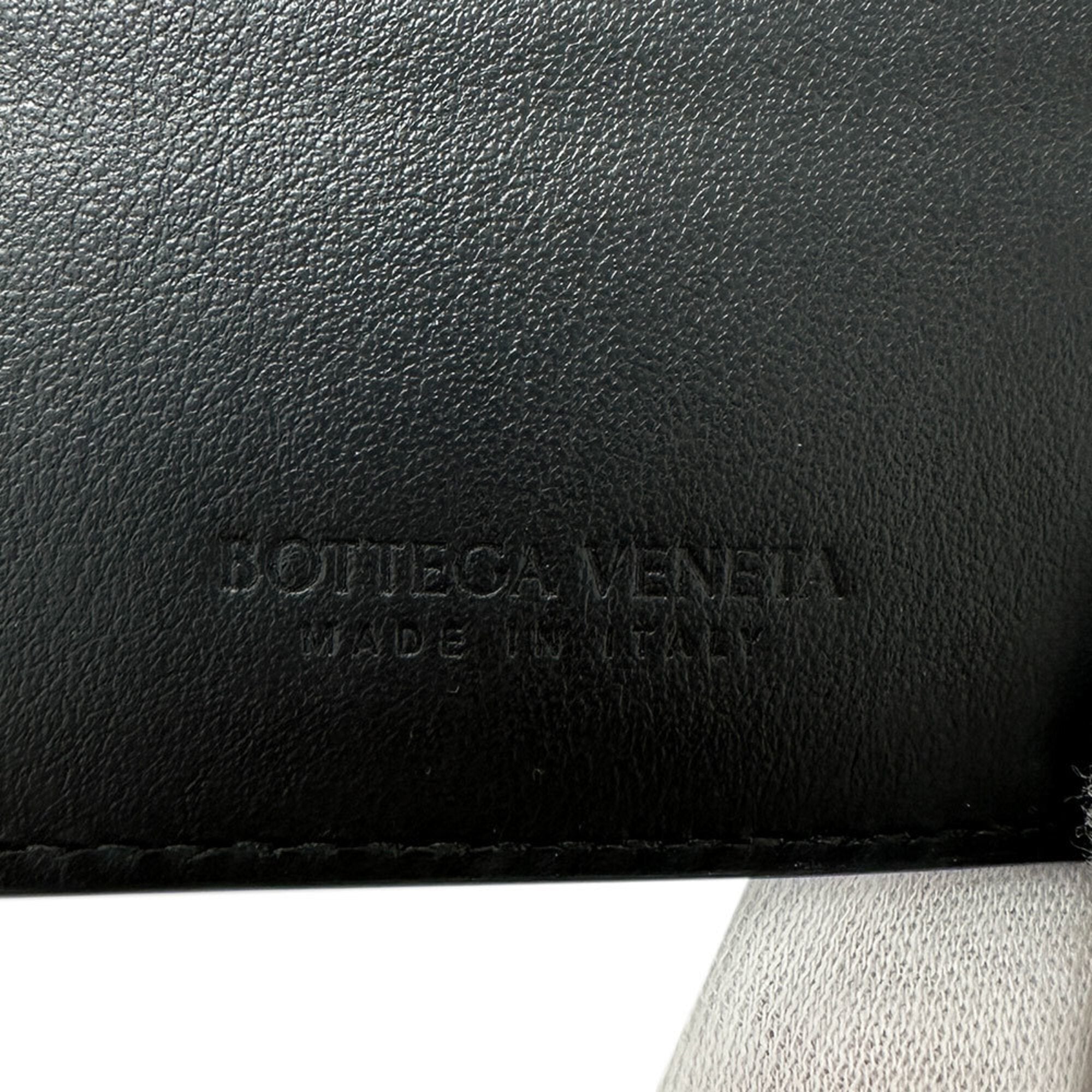 Bottega Veneta Black Leather Wallet (Bi-Fold) (Pre-Owned)