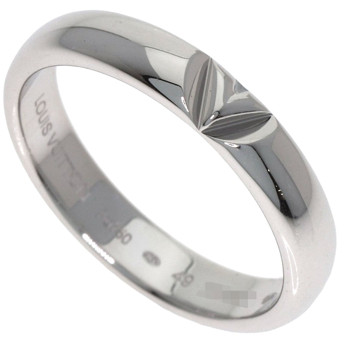 Louis Vuitton White Gold (18K) Band Ring (Pre-Owned)