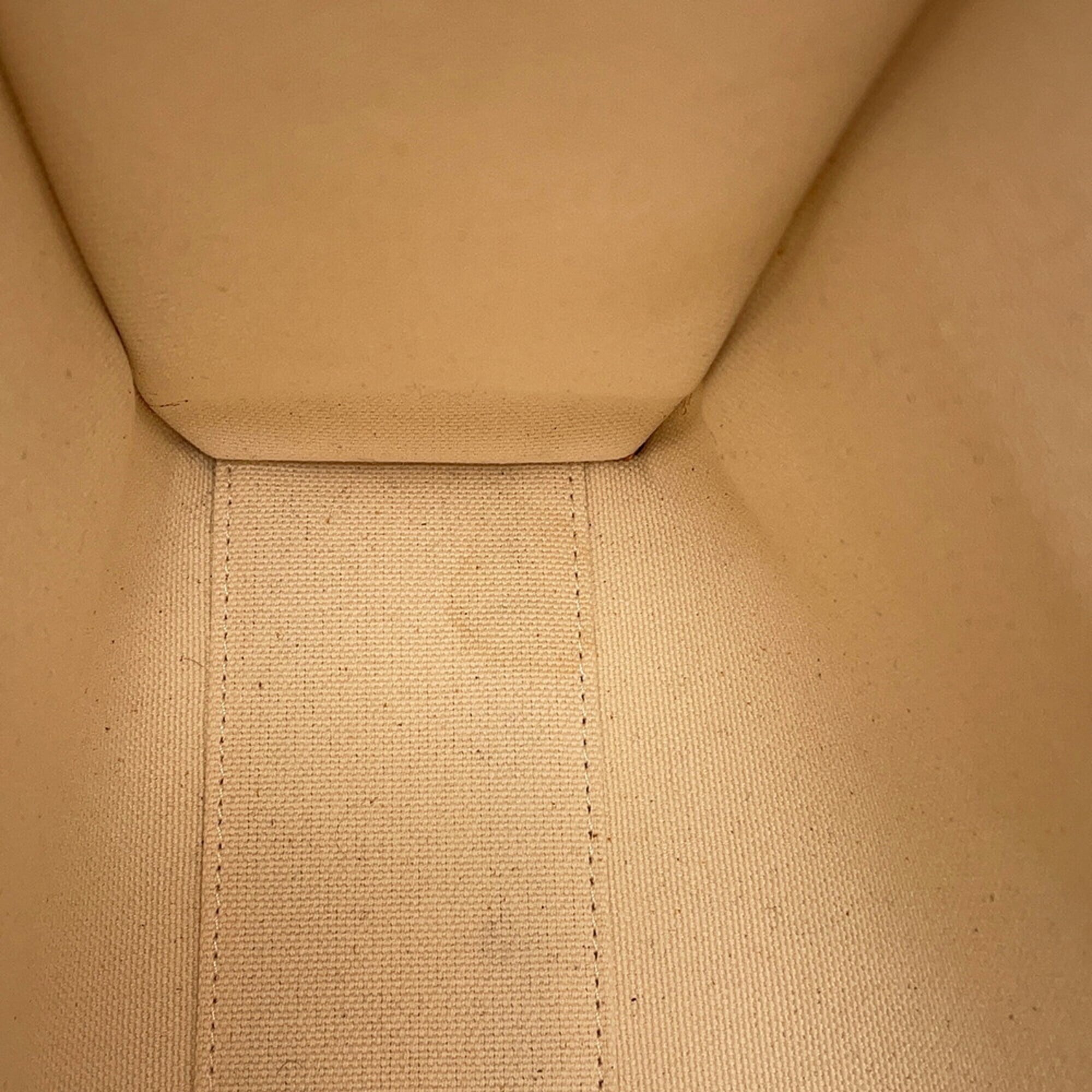 Celine Beige Camel Canvas Leather Tote Bag (Pre-Owned)