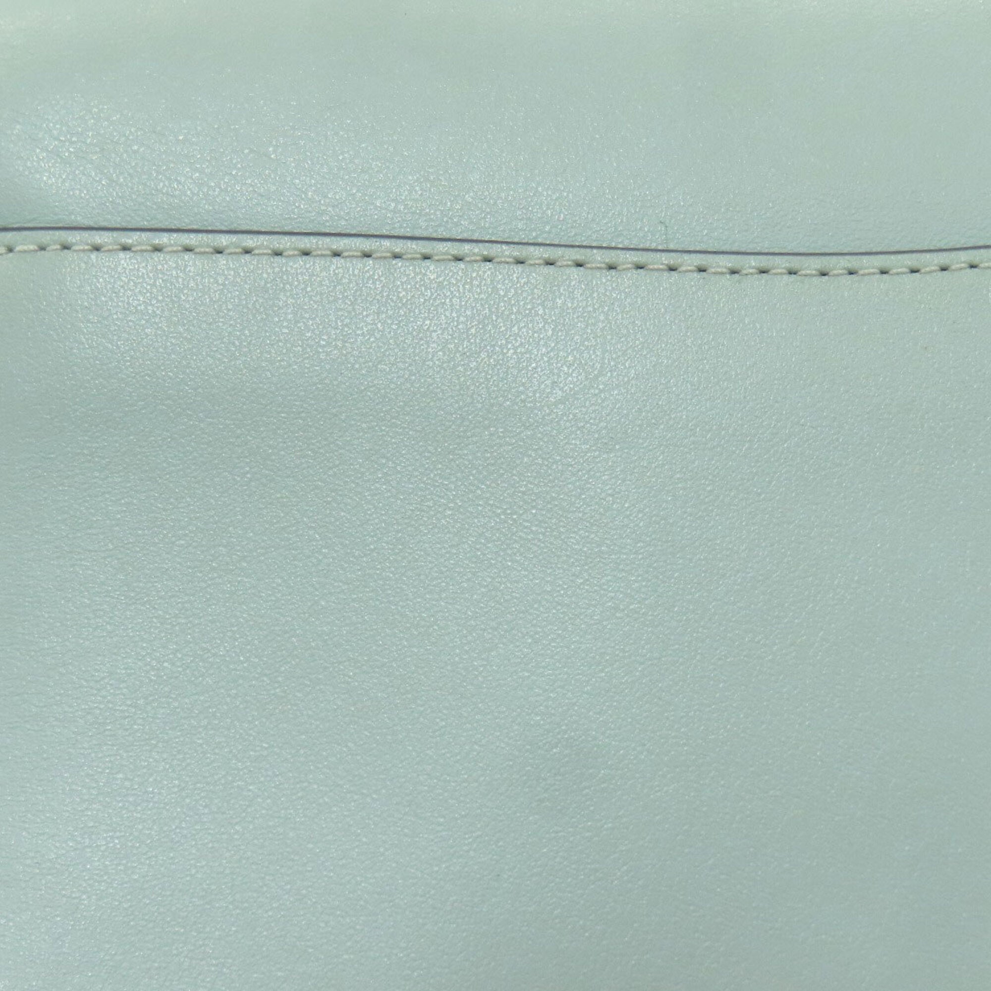 Coach Light Blue Leather Shoulder Bag (Pre-Owned)