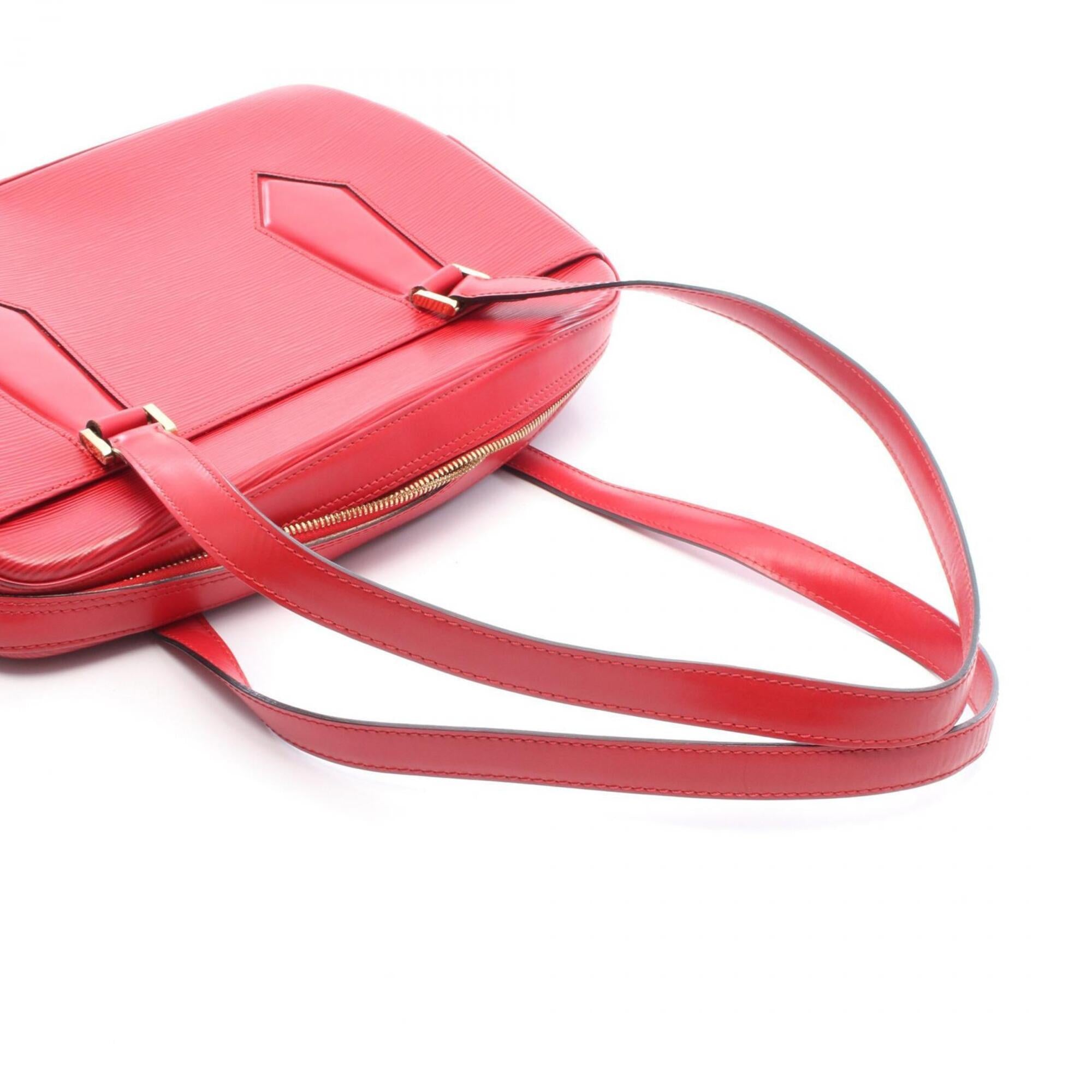 Louis Vuitton Castilian Red Red Color Leather Handbag Shoulder Bag (Pre-Owned)