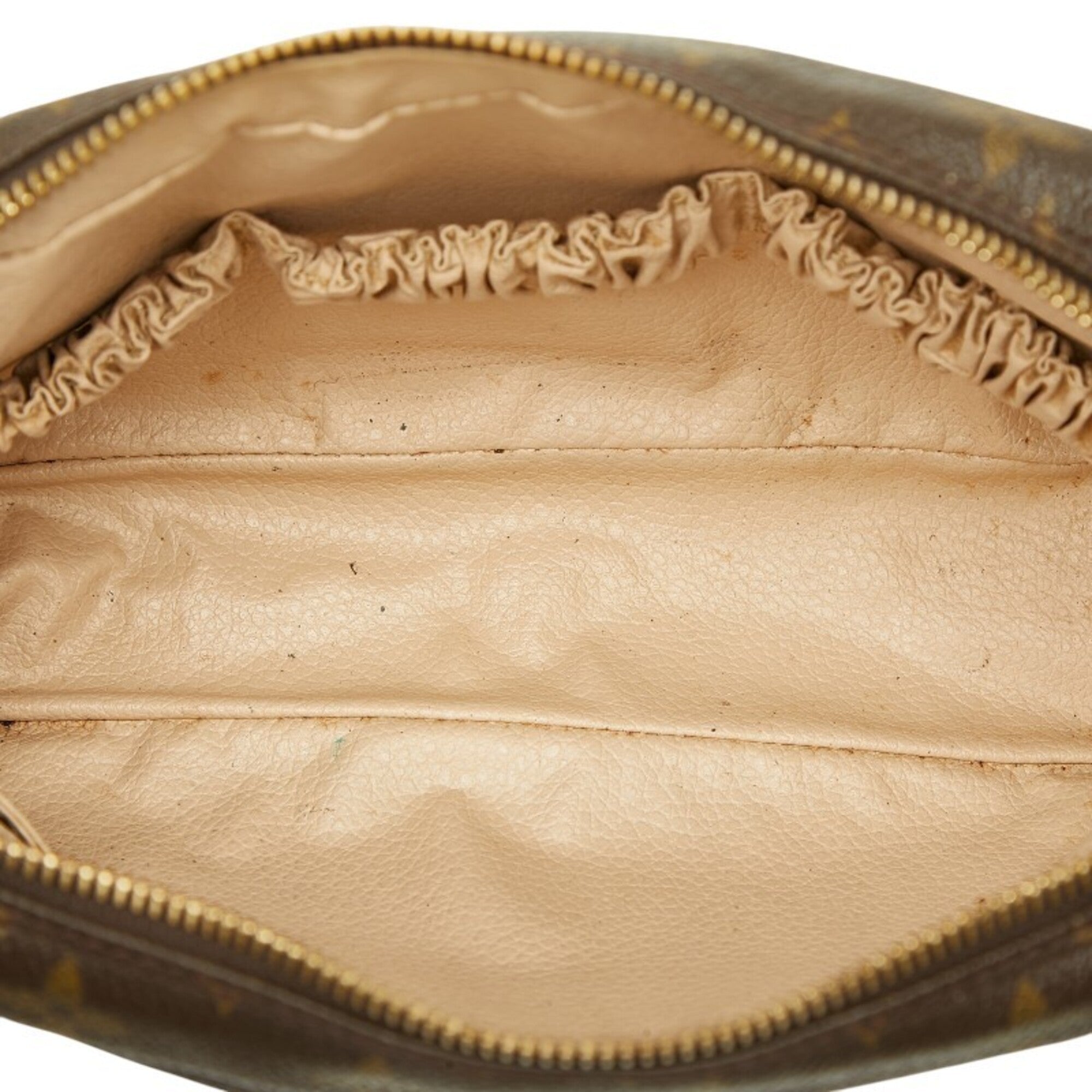 Louis Vuitton Brown Pvc Leather Clutch Bag Handbag Pouch (Pre-Owned)
