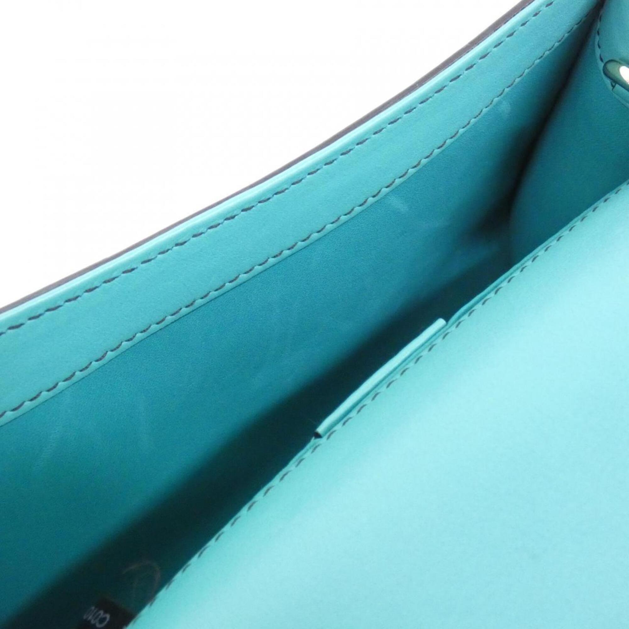 Gucci Light Blue Leather Shoulder Bag (Pre-Owned)