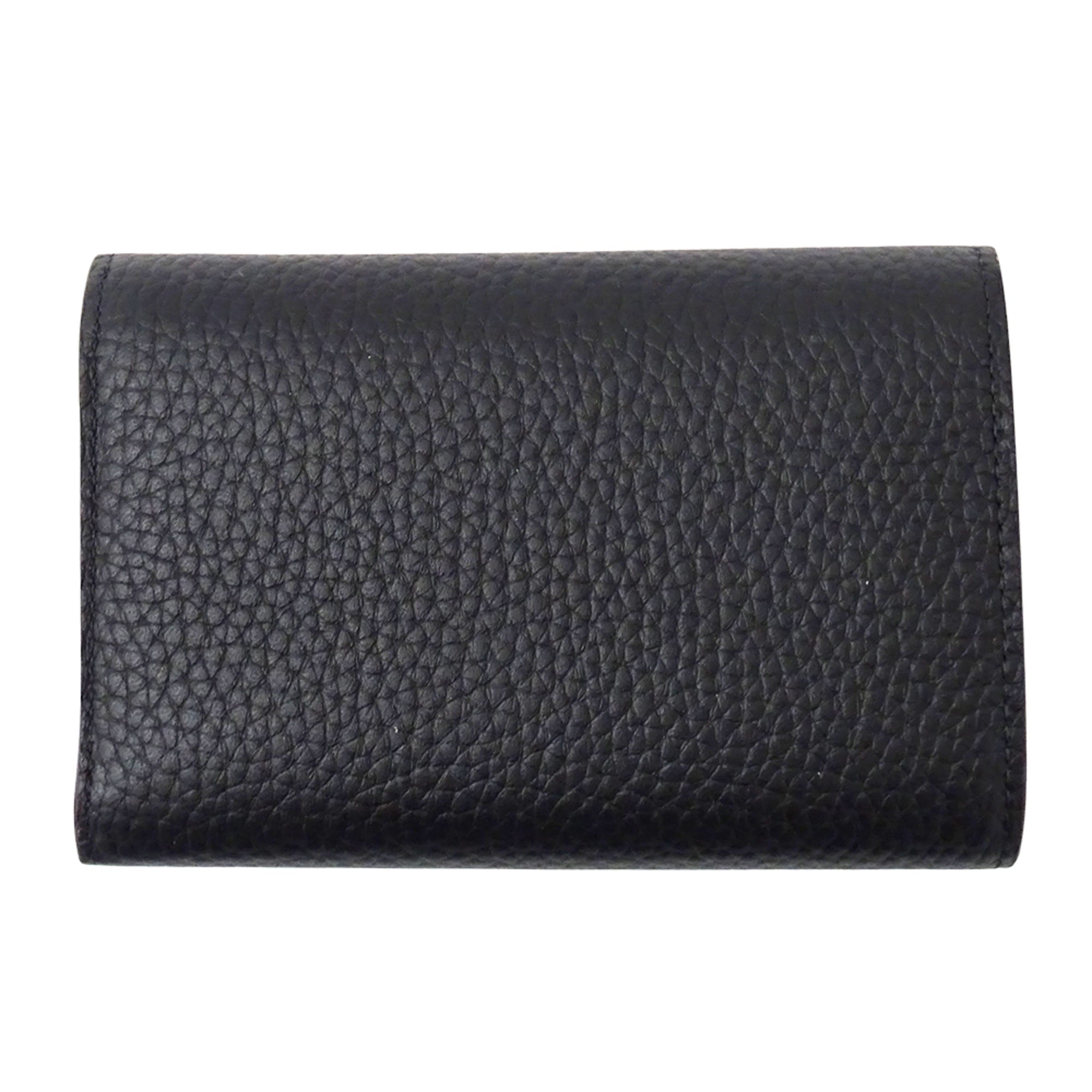 Louis Vuitton Black Hot Pink Noir Leather Wallet (Bi-Fold) (Pre-Owned)