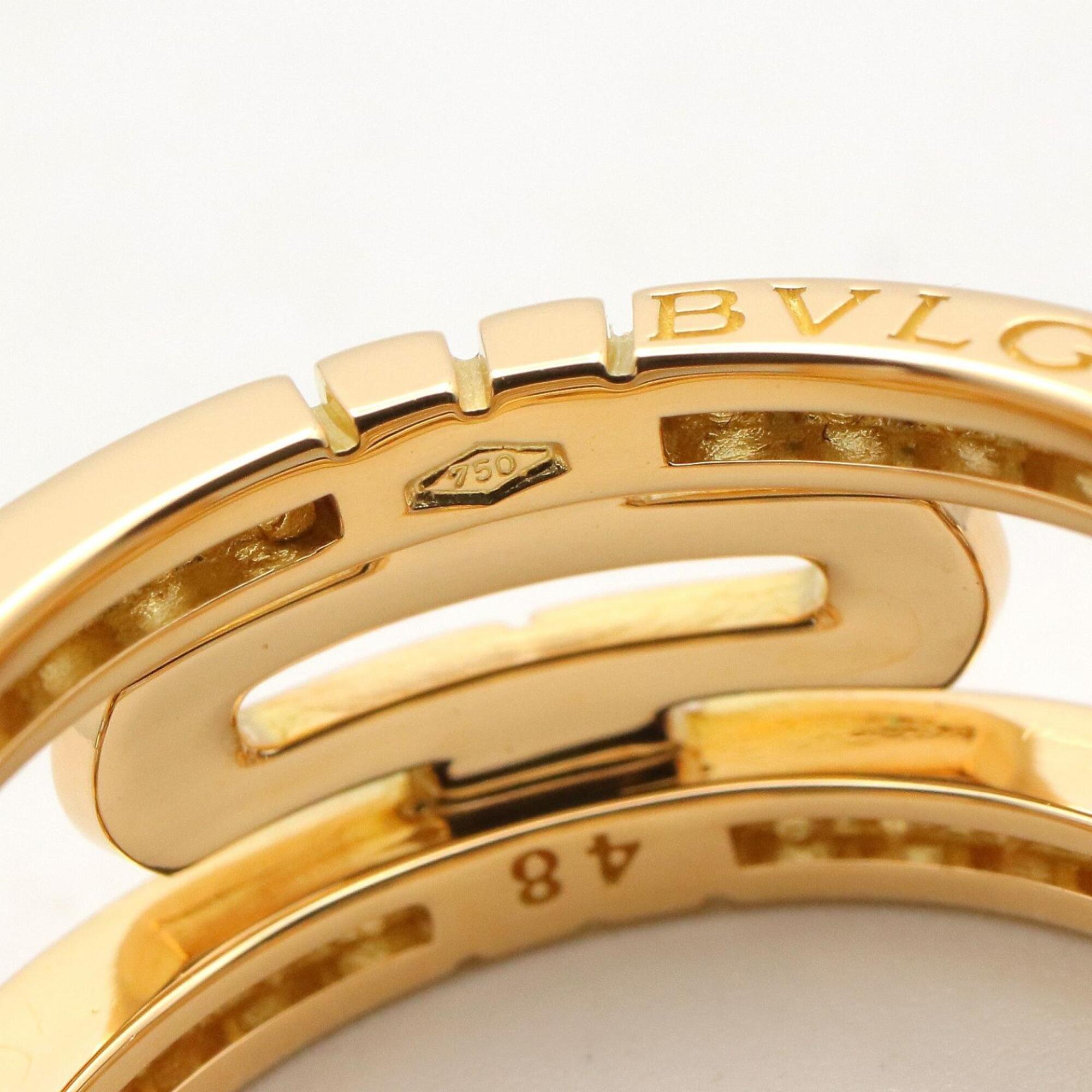 Bvlgari Gold Clear Yellow Gold (18K) Band Ring (Pre-Owned)