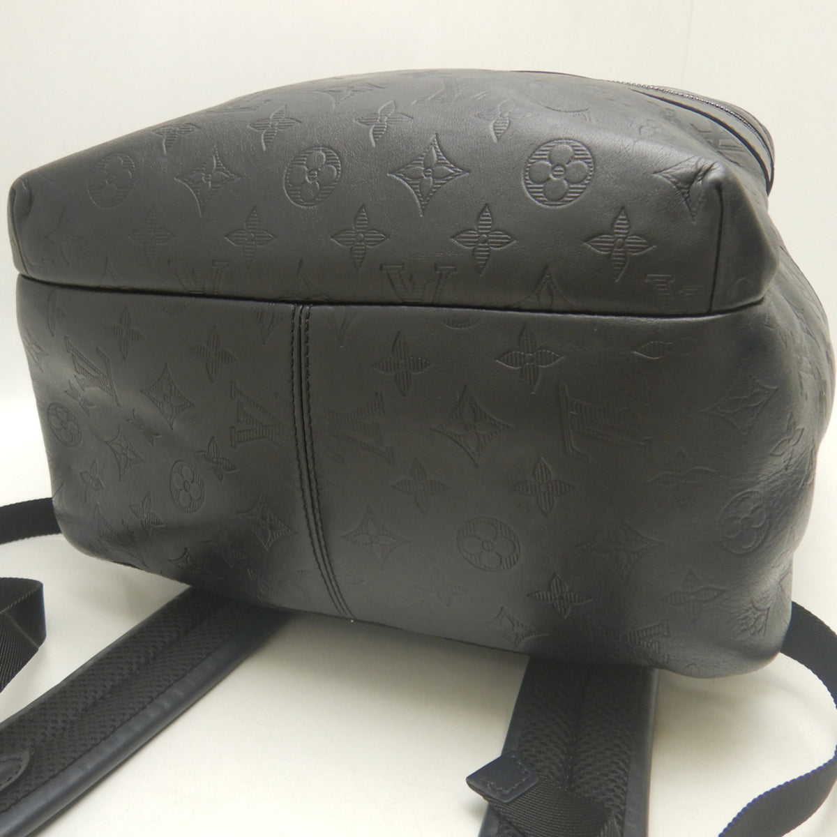 Louis Vuitton Monogram Shadow Noir Leather Backpack (Pre-Owned)