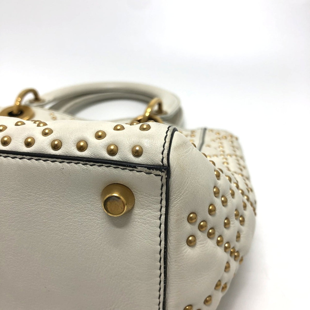 Christian Dior White Leather Handbag (Pre-Owned)