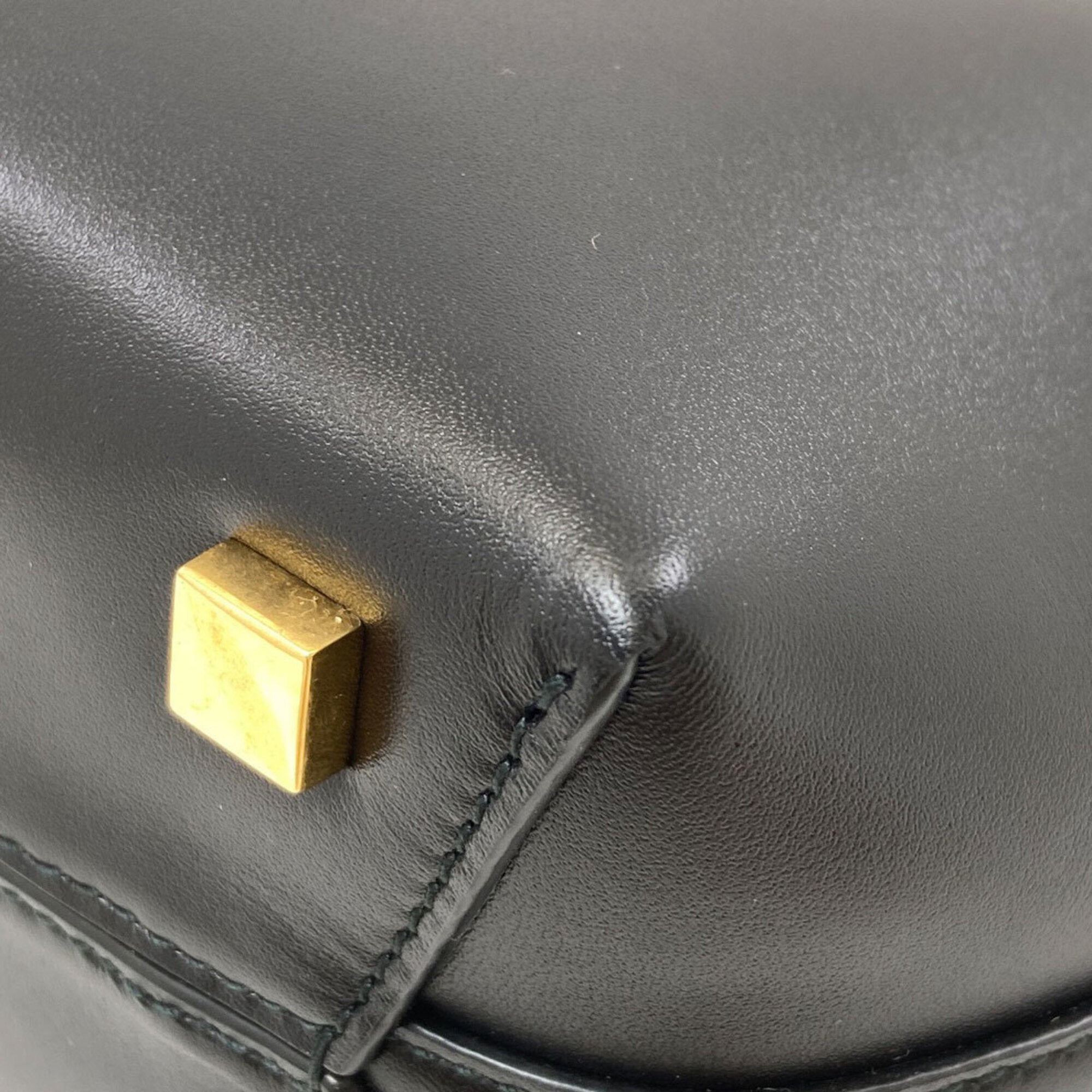 Saint Laurent Black Leather Handbag (Pre-Owned)