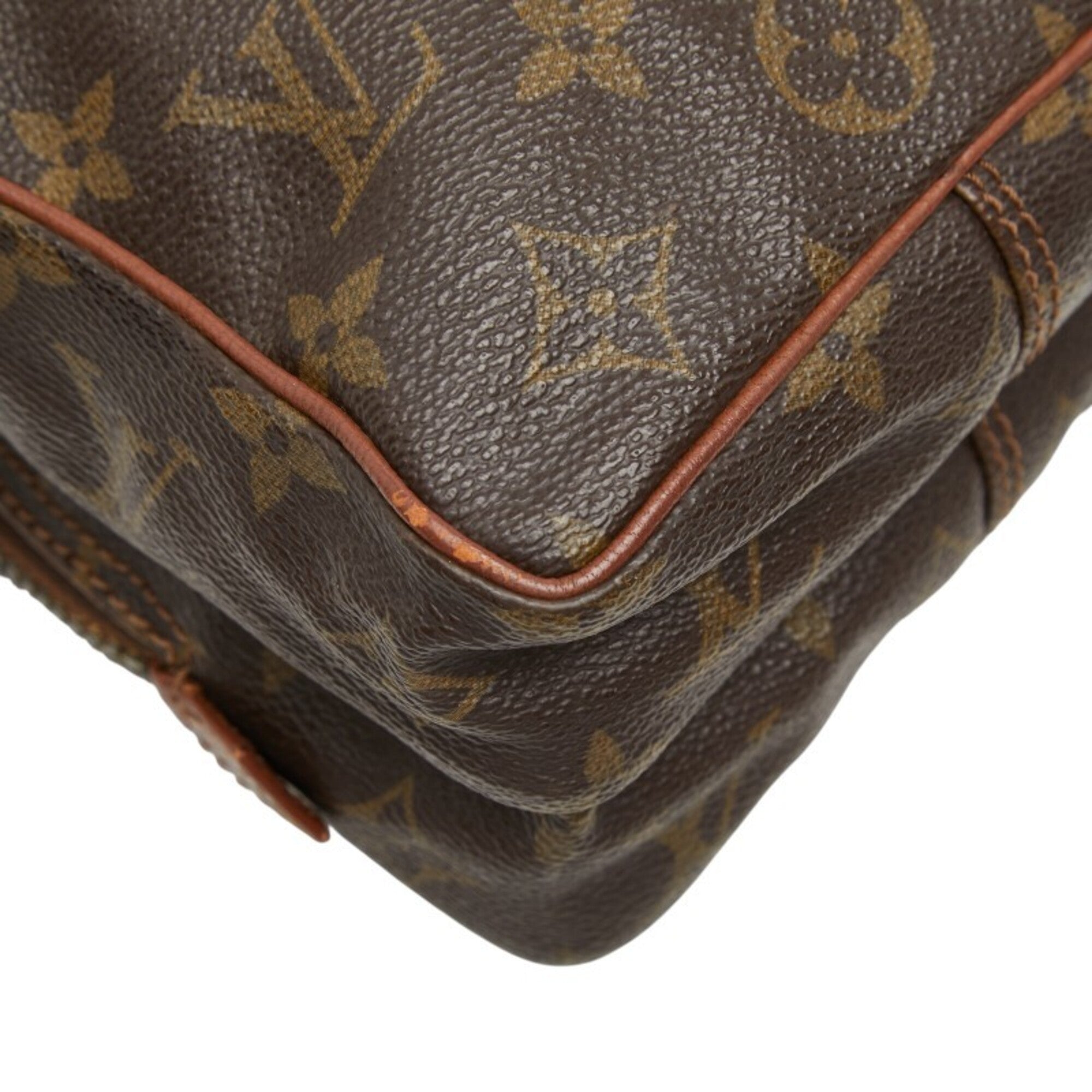 Louis Vuitton Brown Pvc Leather Shoulder Bag (Pre-Owned)