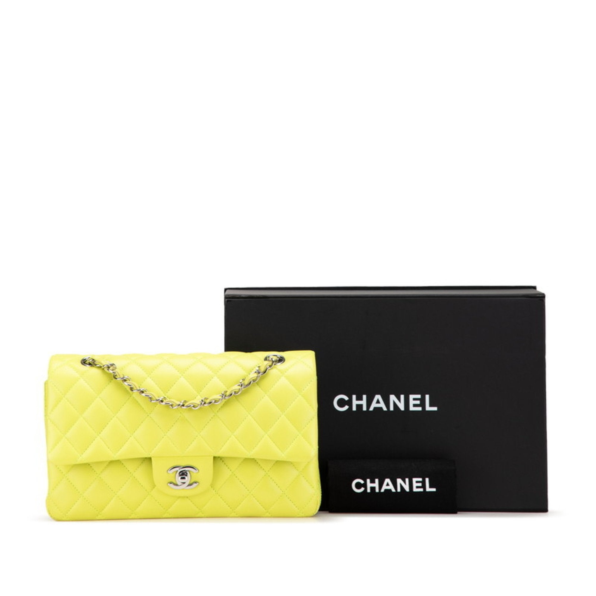 Chanel Matelasse Yellow Handbag Shoulder Bag (Pre-Owned)