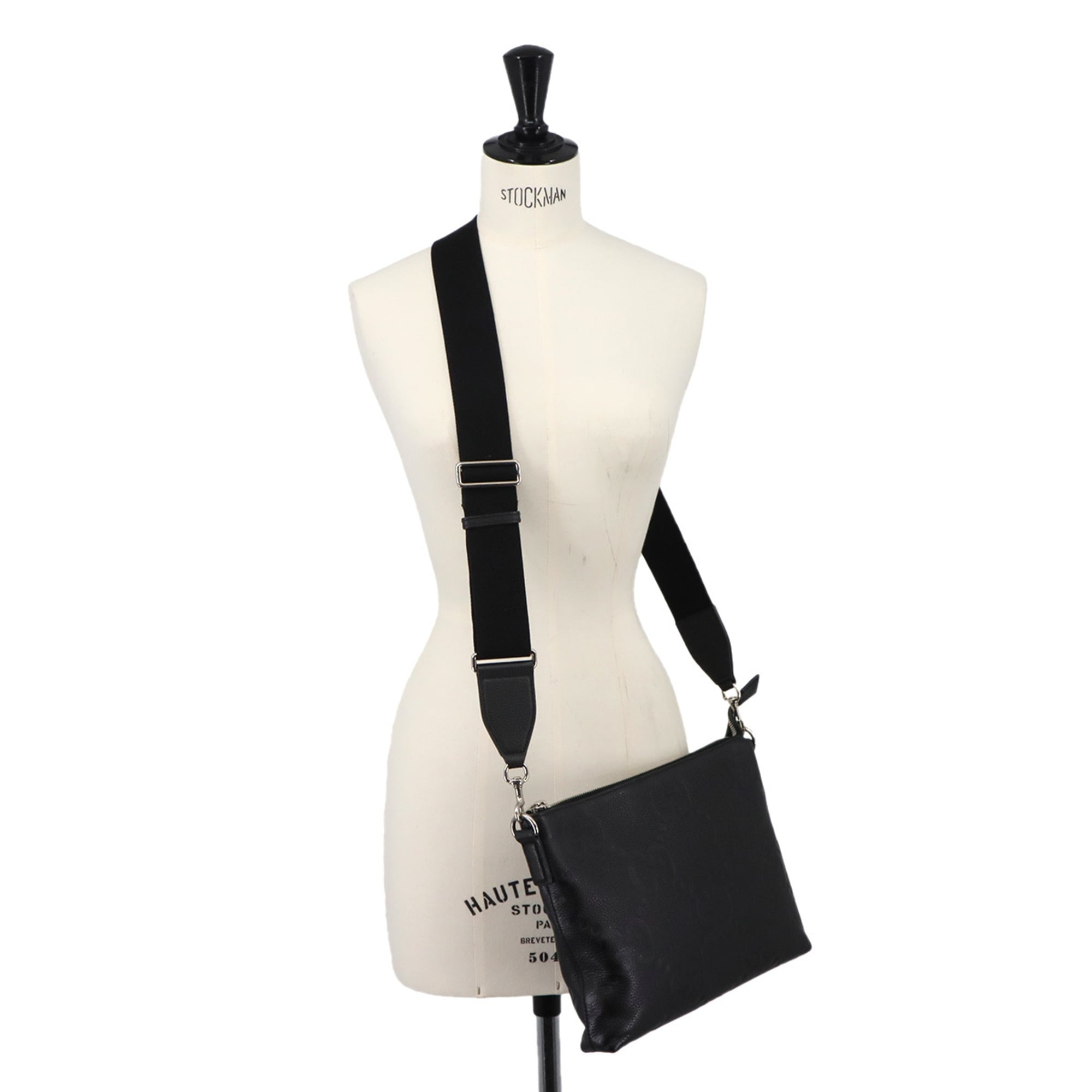 Gucci Black Leather Handbag Shoulder Bag (Pre-Owned)