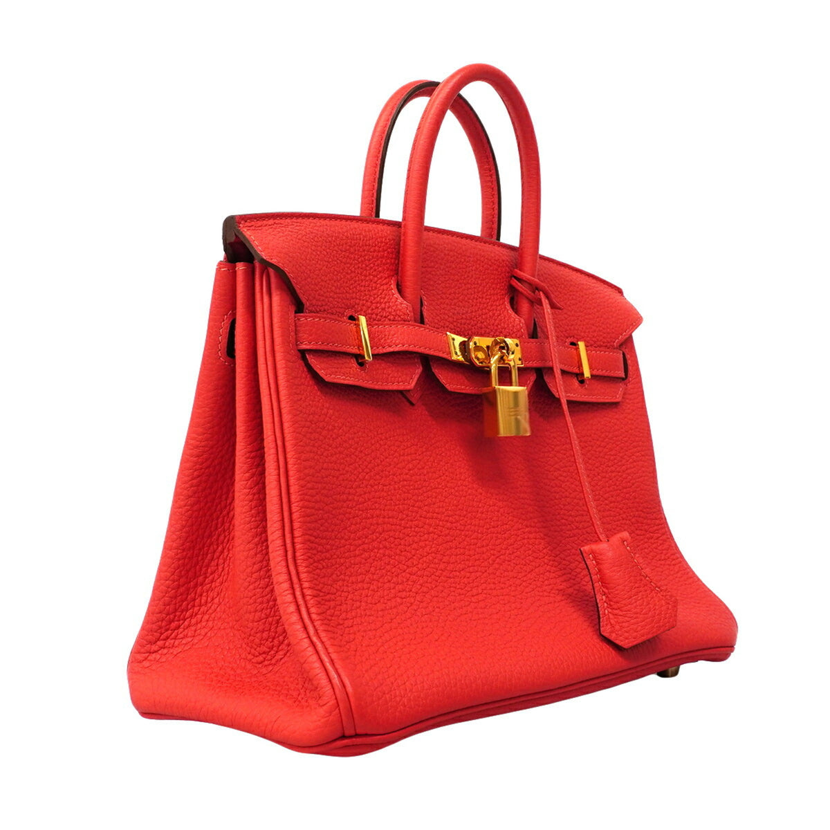 Hermes Red Color Togo Leather Handbag (Pre-Owned)