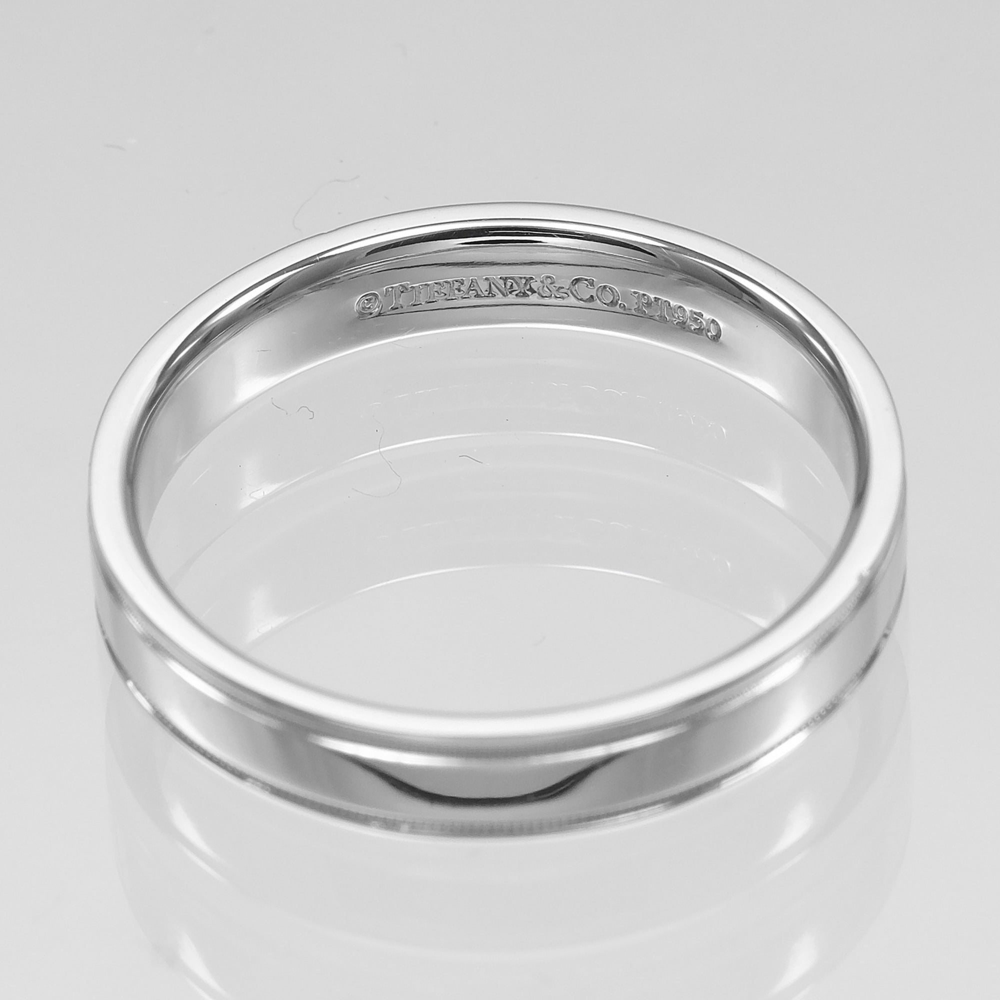 Tiffany Platinum 950 Band Ring (Pre-Owned)