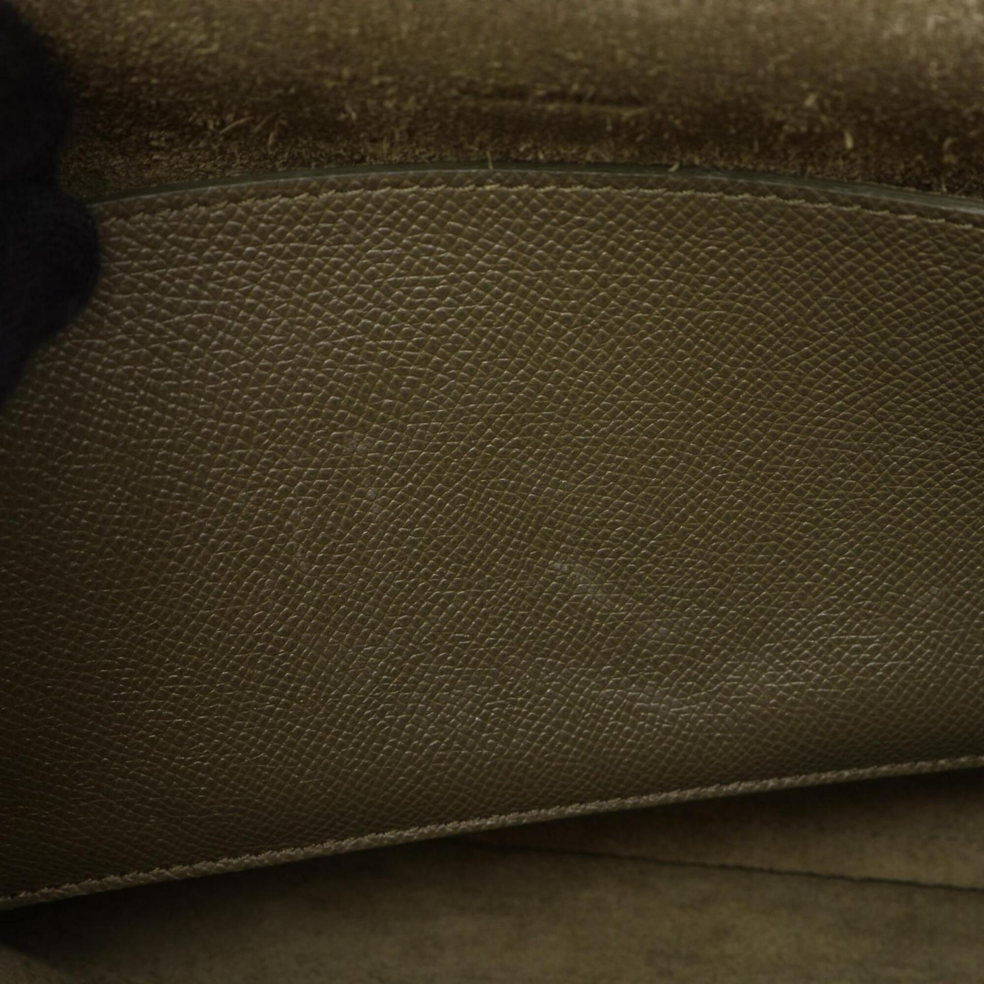 Celine Khaki Leather Handbag (Pre-Owned)