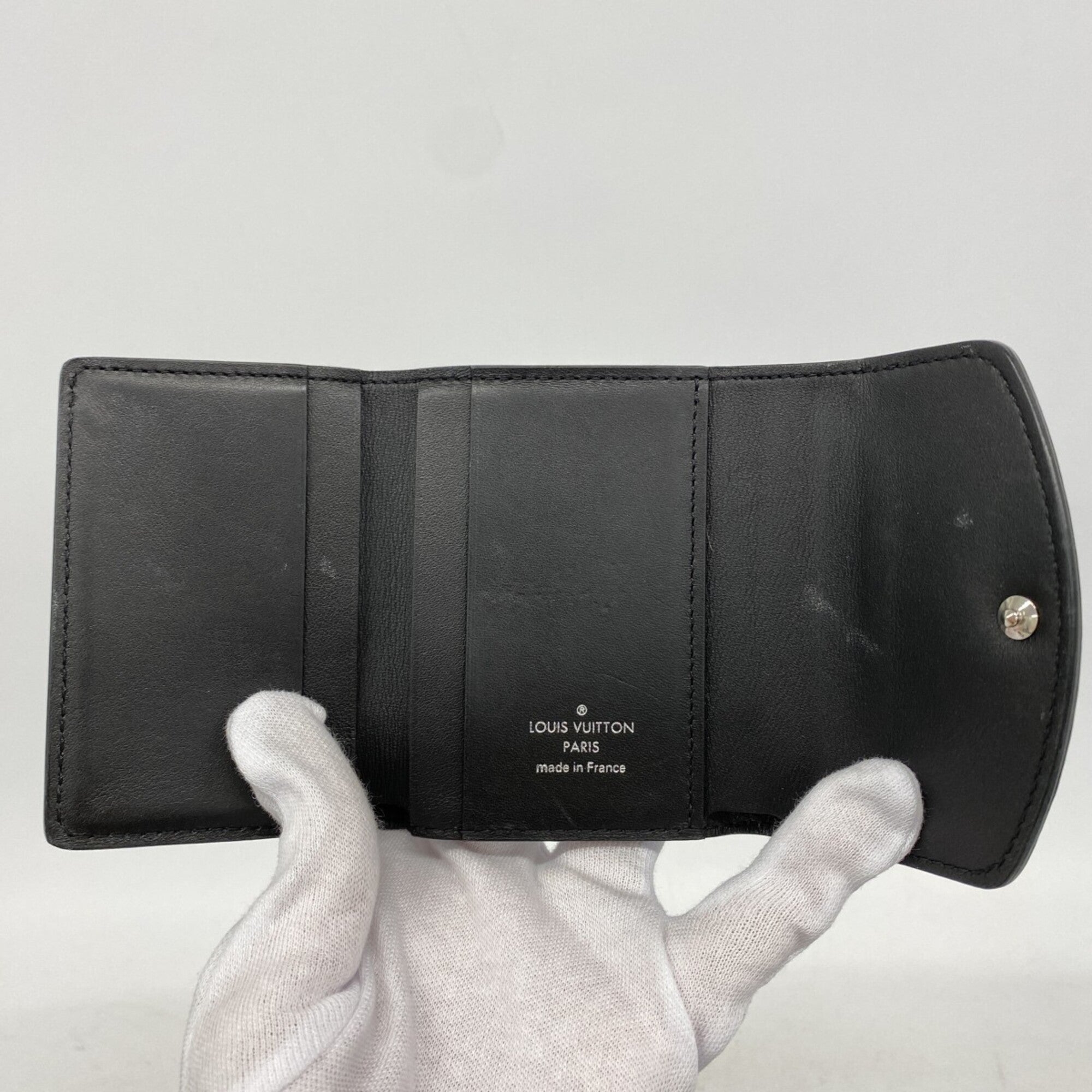 Louis Vuitton Noir Wallet (Tri-Fold) (Pre-Owned)