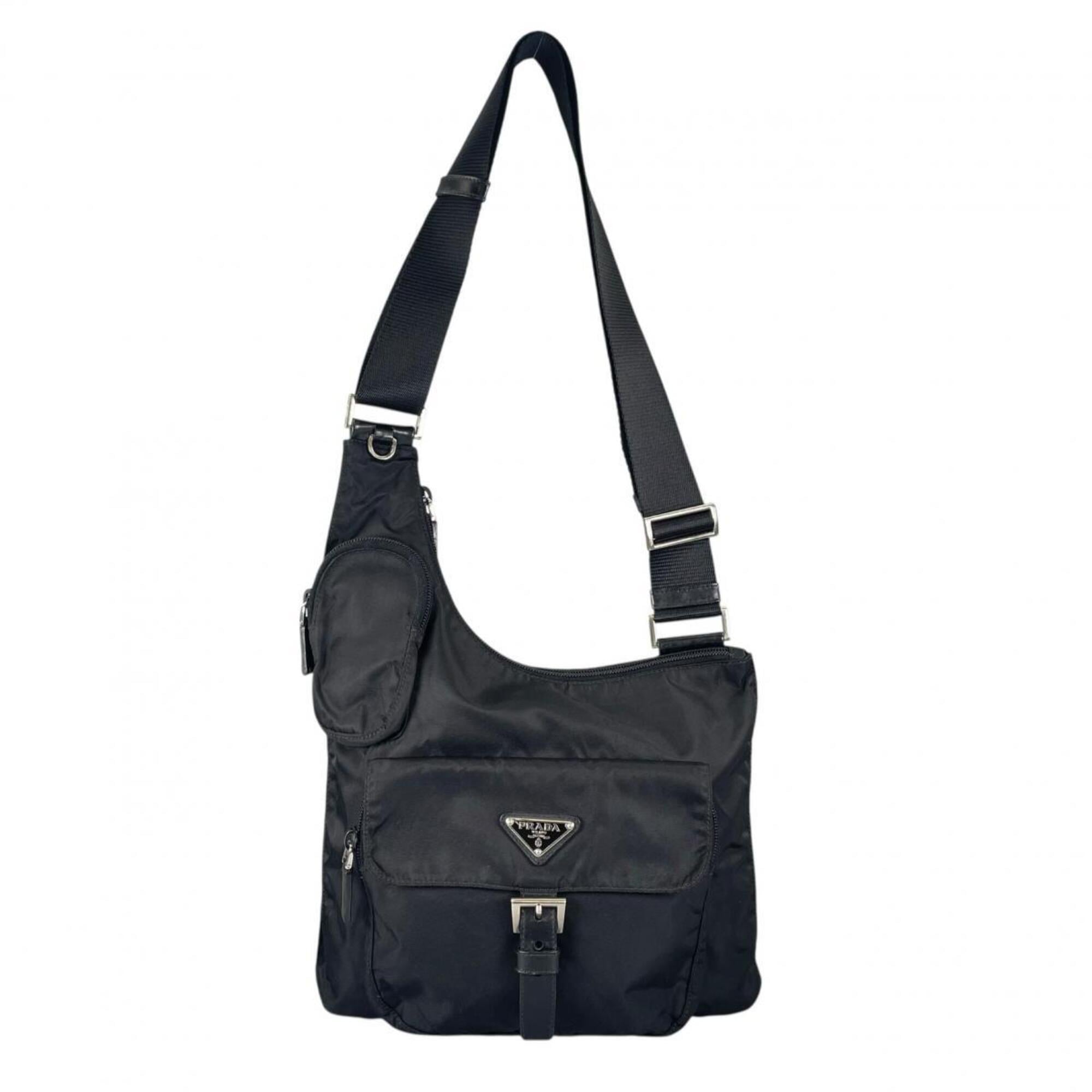 Prada Black Nylon Shoulder Bag (Pre-Owned)