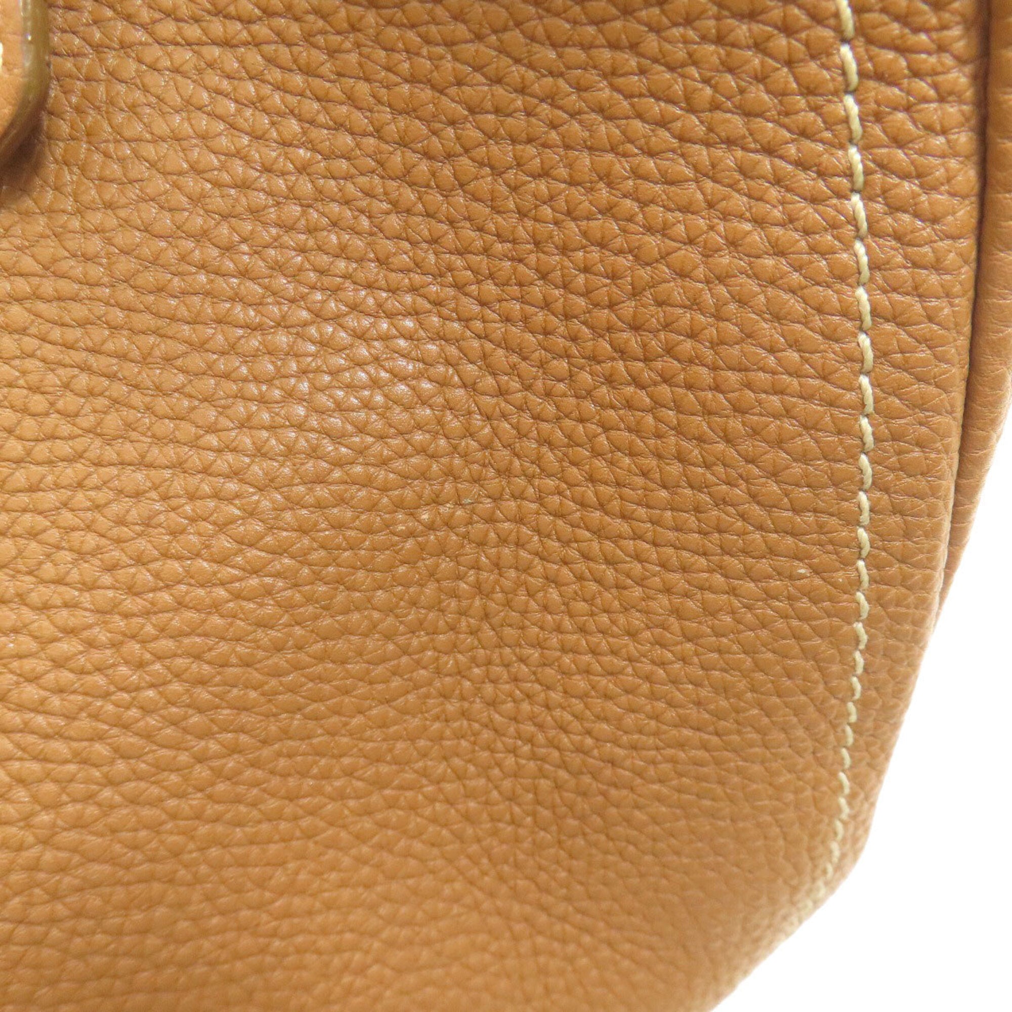 Prada Brown Leather Shoulder Bag (Pre-Owned)