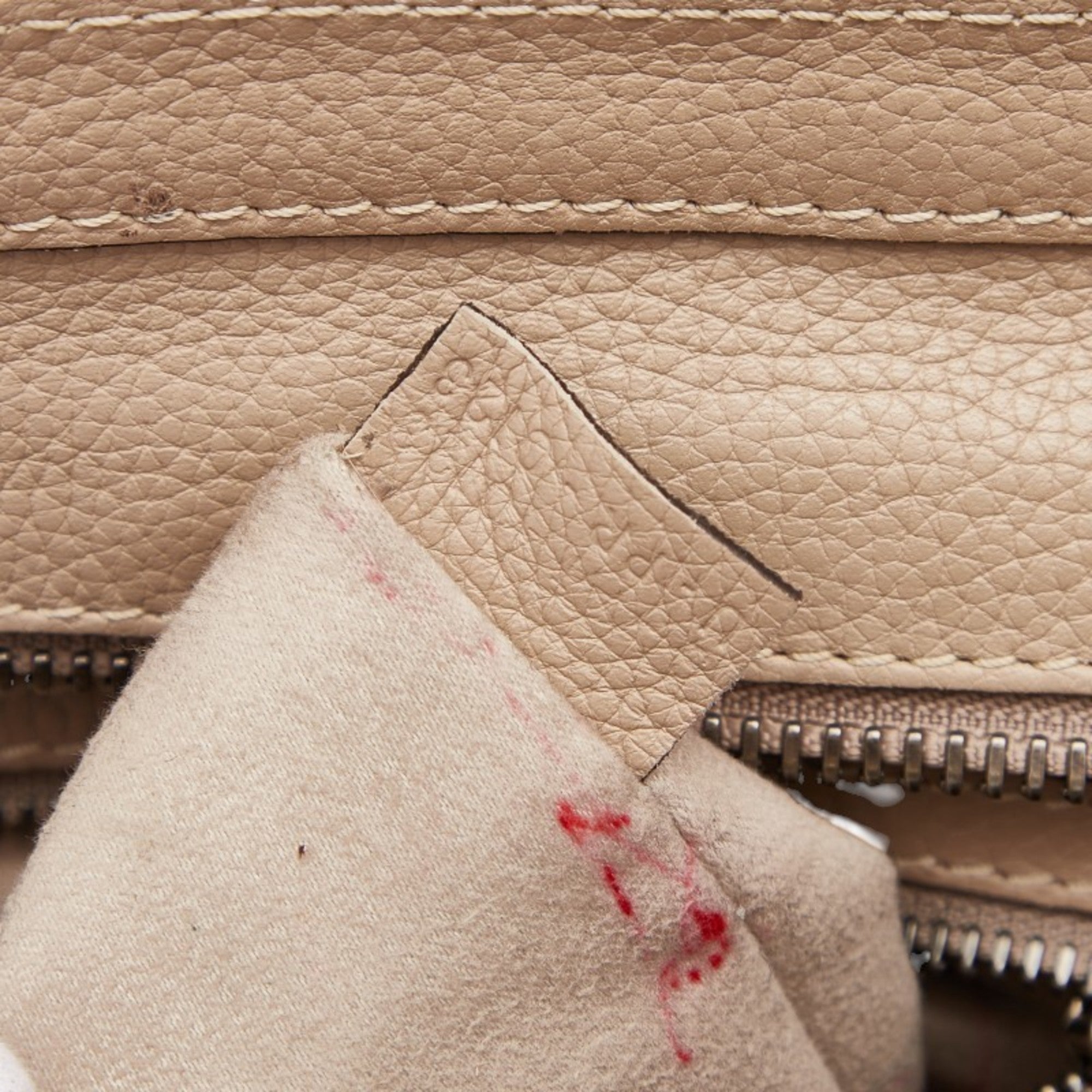 Celine Beige Leather Handbag (Pre-Owned)