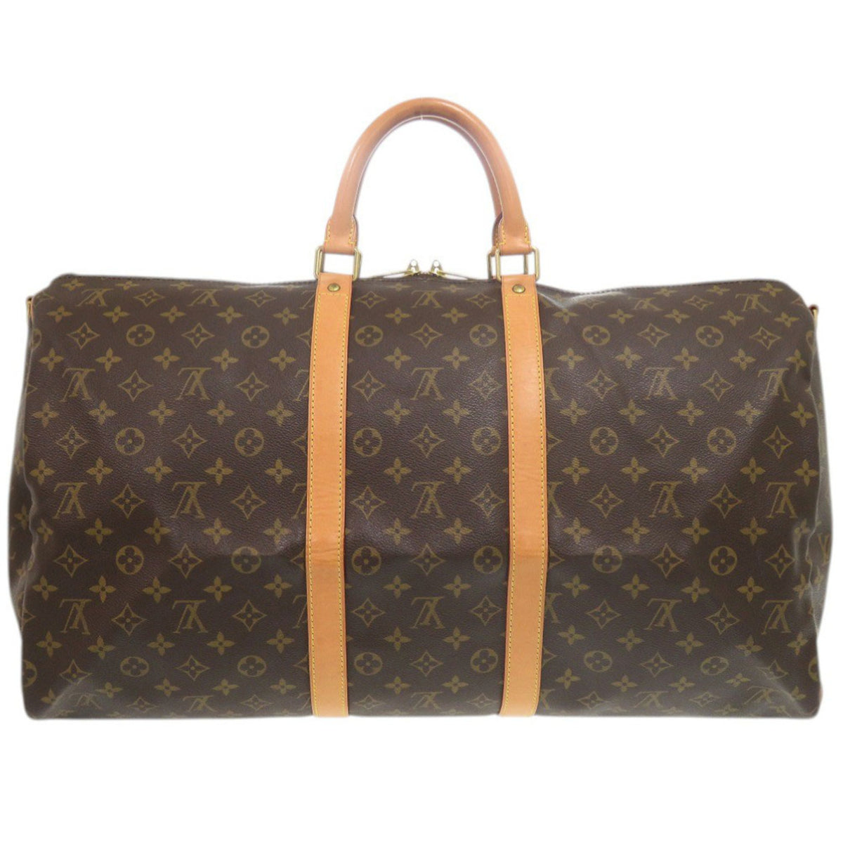 Louis Vuitton Brown Monogram Canvas Boston Bag (Pre-Owned)