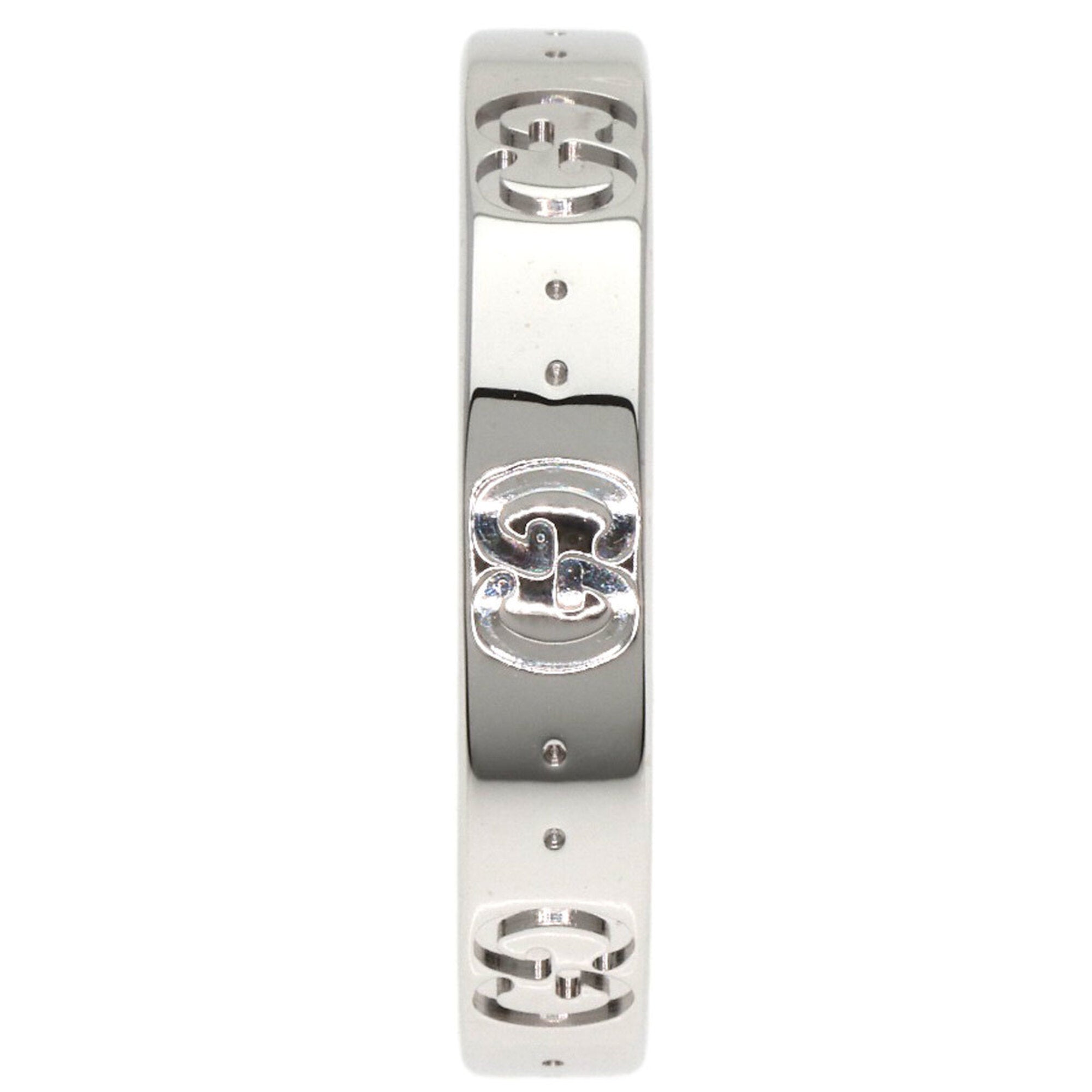 Gucci Icon White Gold (18K) Band Ring (Pre-Owned)