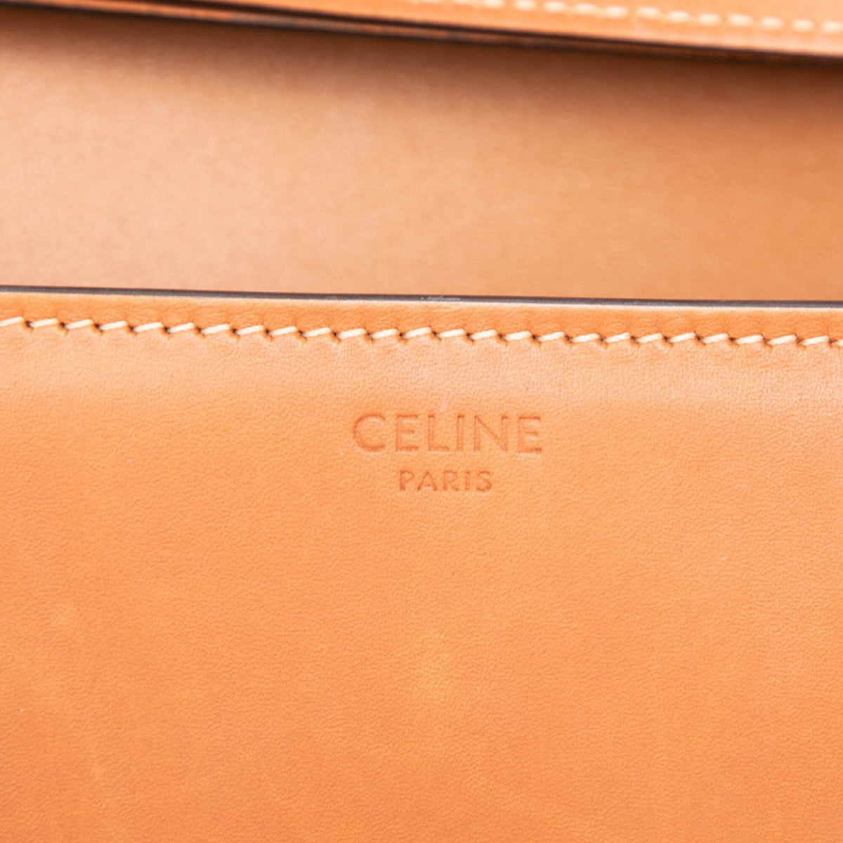 Celine Brown Leather Shoulder Bag (Pre-Owned)