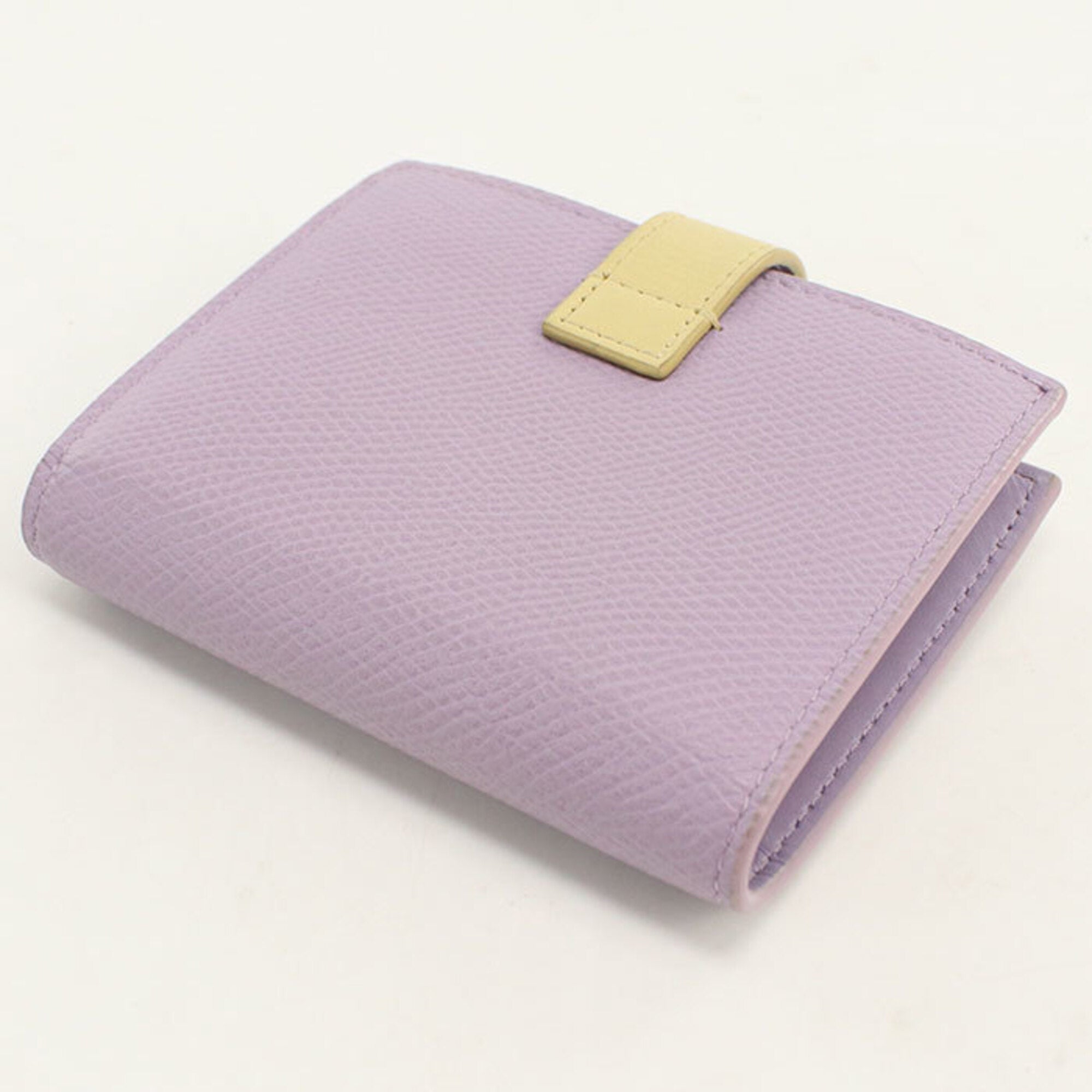 Celine Purple Leather Wallet (Bi-Fold) (Pre-Owned)
